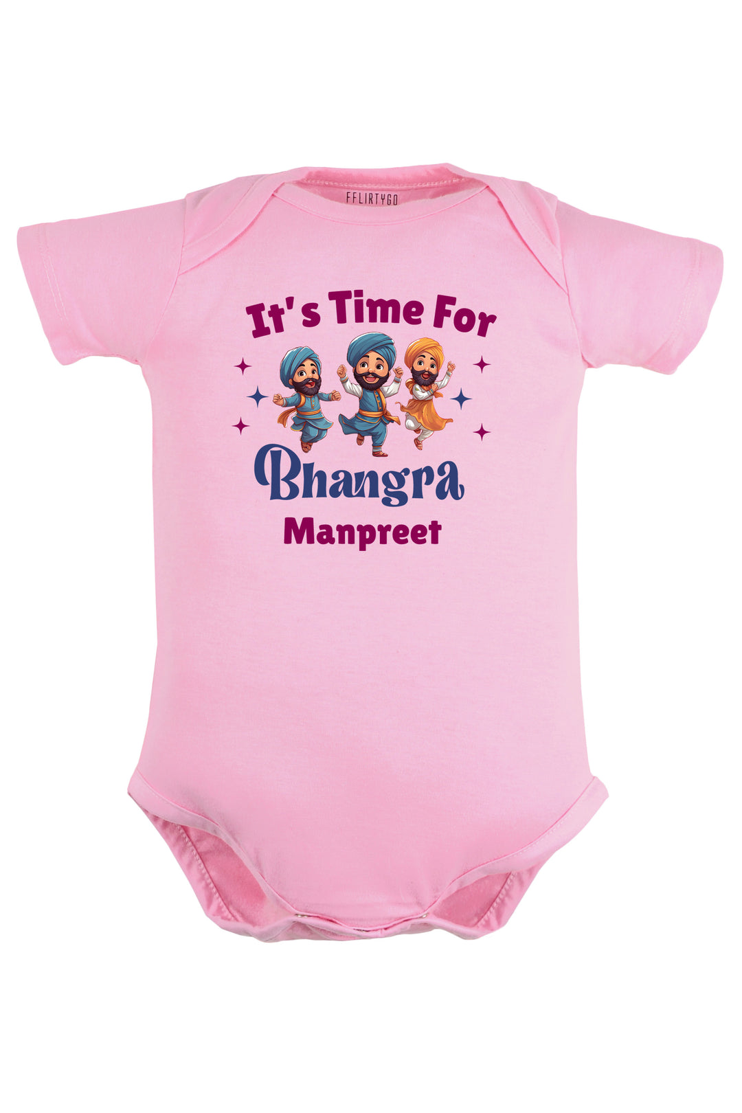 It's Time For Bhangra Baby Romper | Onesies w/ Custom Name