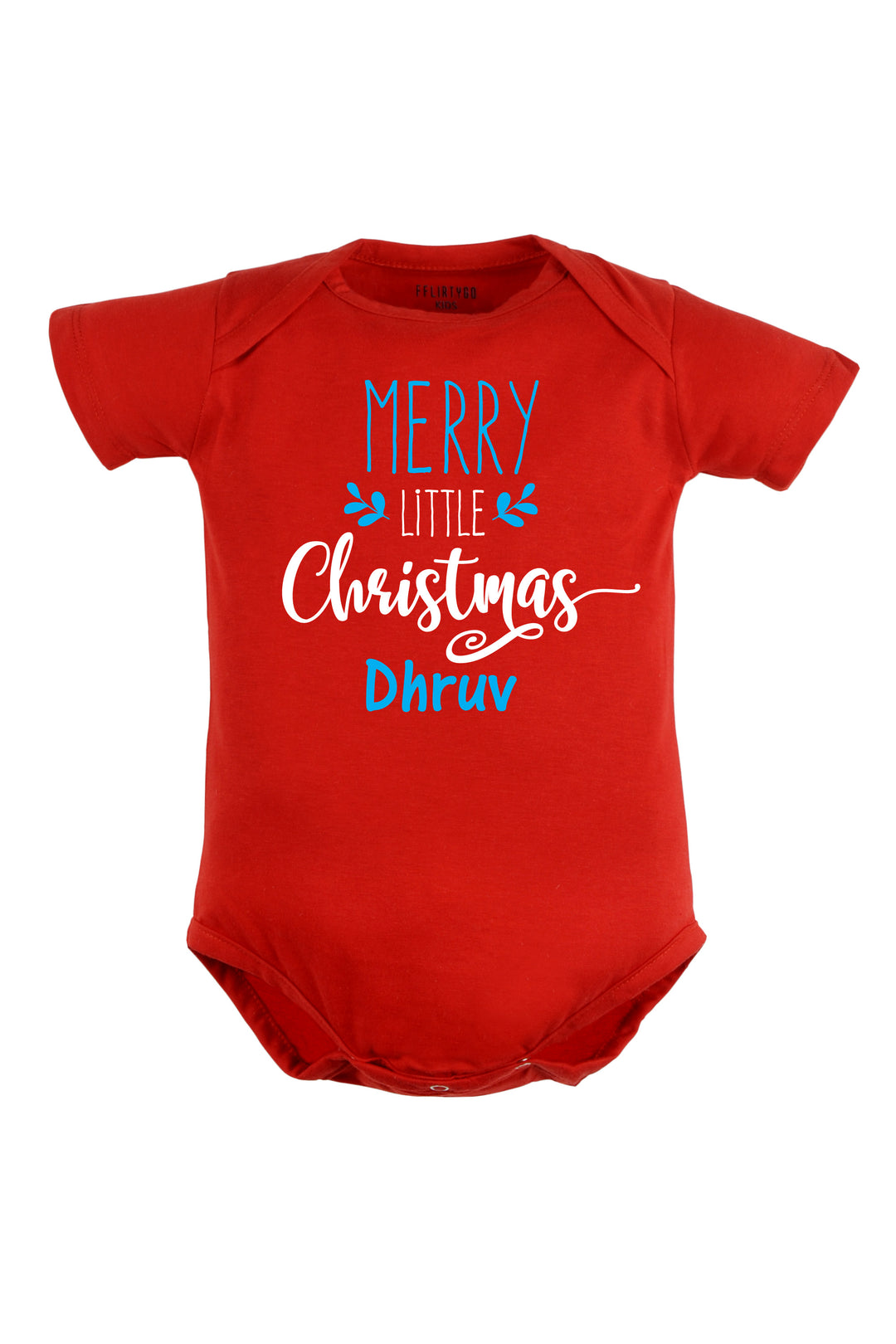 Merry Little Christmas Baby Romper | Onesies w/ Custom Name