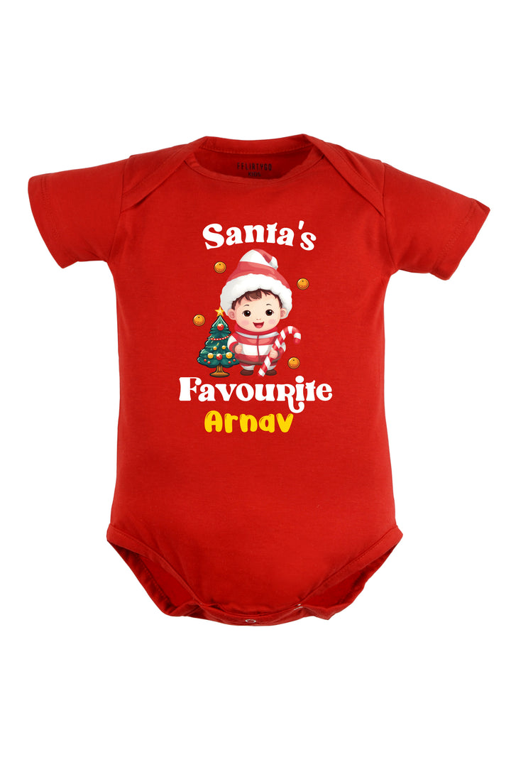 Santa's Favourite Baby Romper | Onesies w/ Custom Name