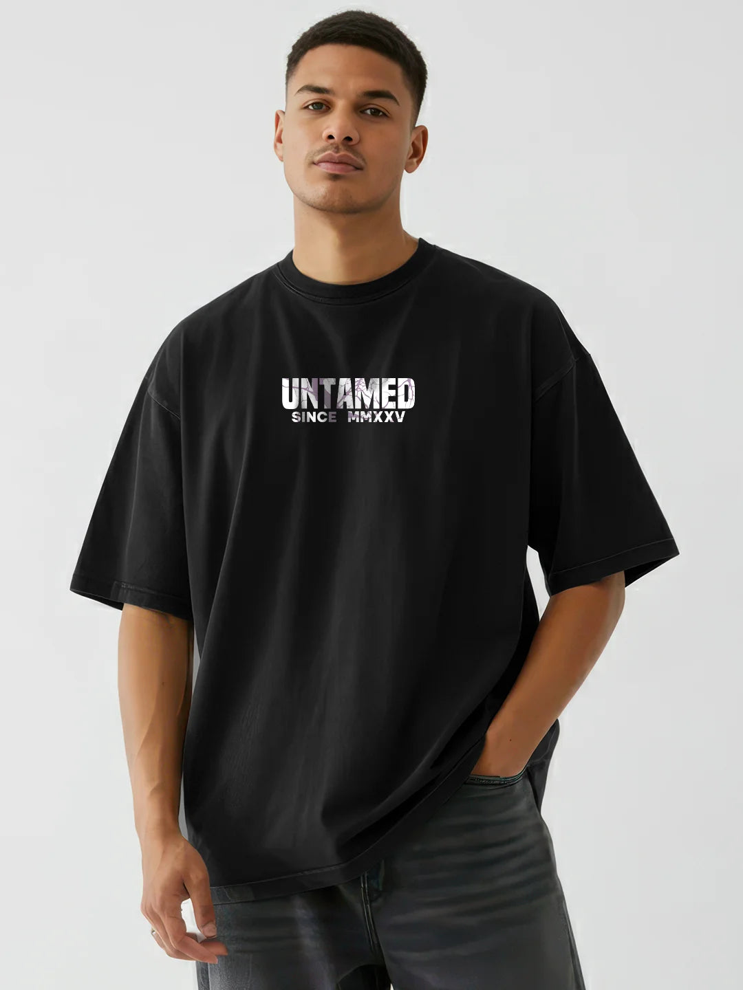 Rebel Spirit Wild And Free Mens Oversized T-Shirt