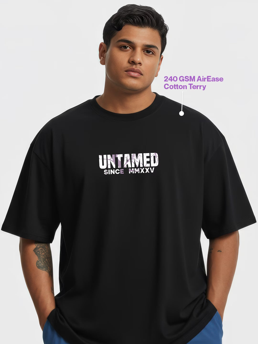 Rebel Spirit Wild And Free Men's Oversized T-Shirt