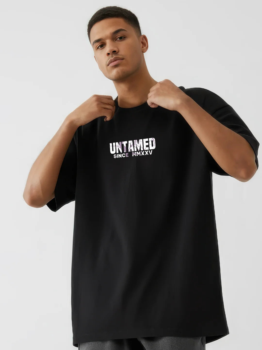 Rebel Spirit Wild And Free Mens Oversized T-Shirt