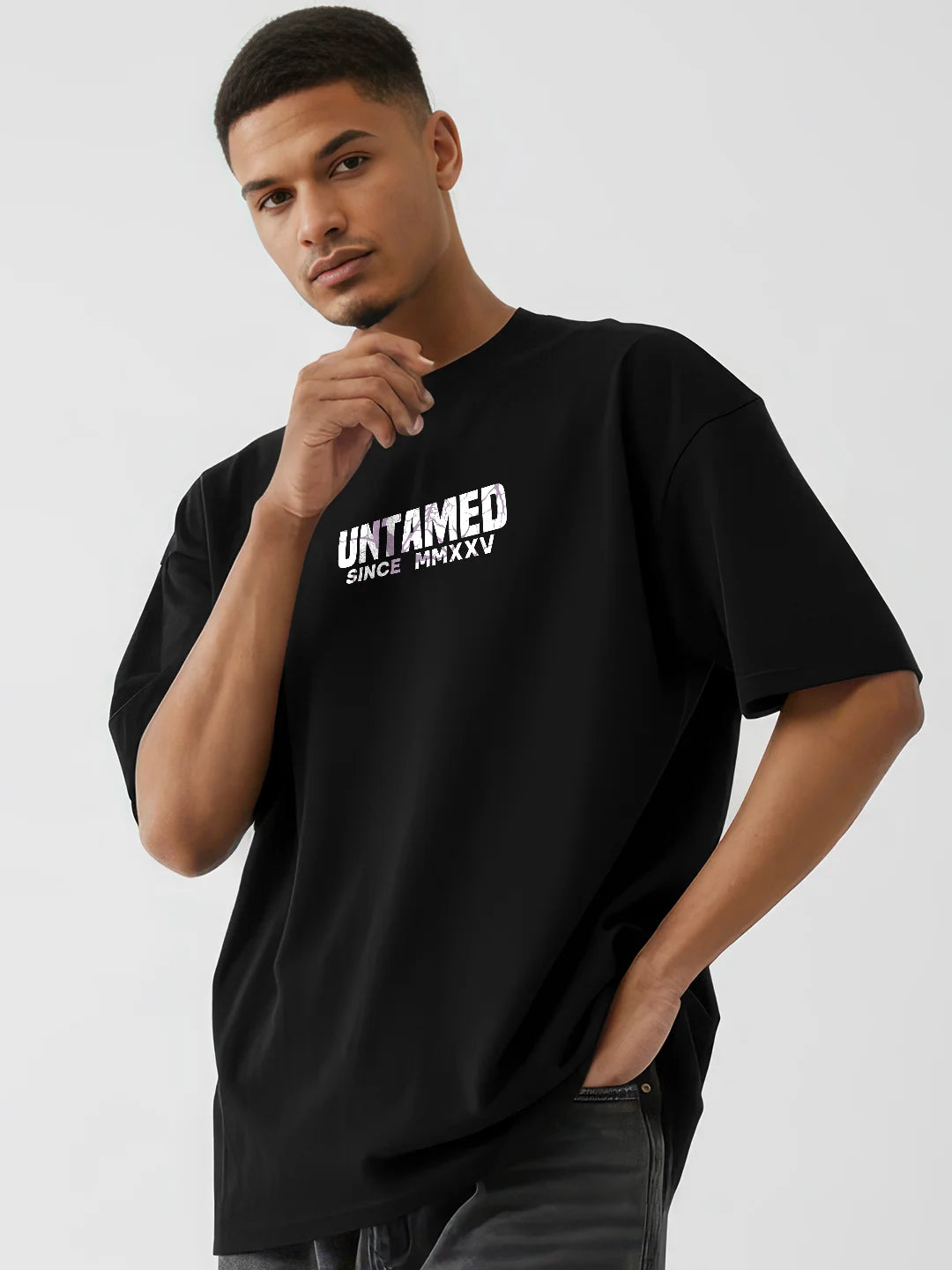 Rebel Spirit Wild And Free Mens Oversized T-Shirt