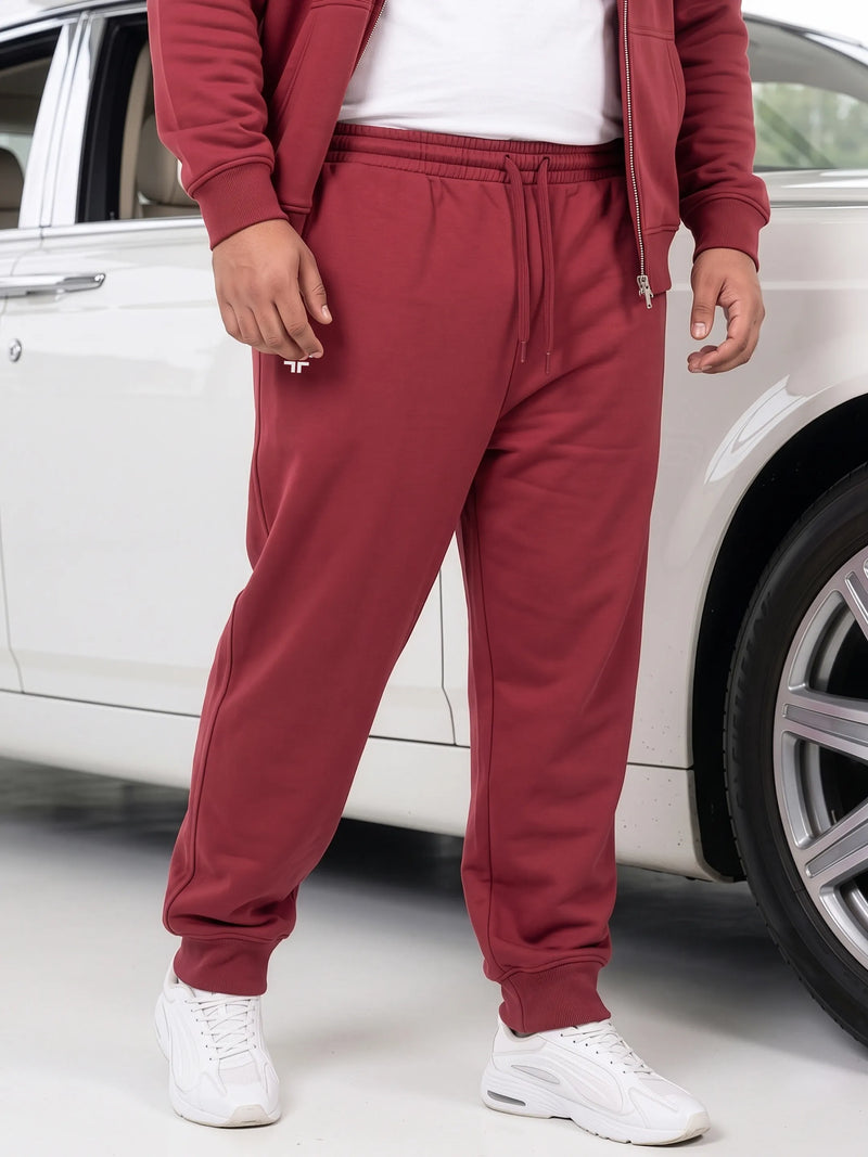 Red Fleece Joggers