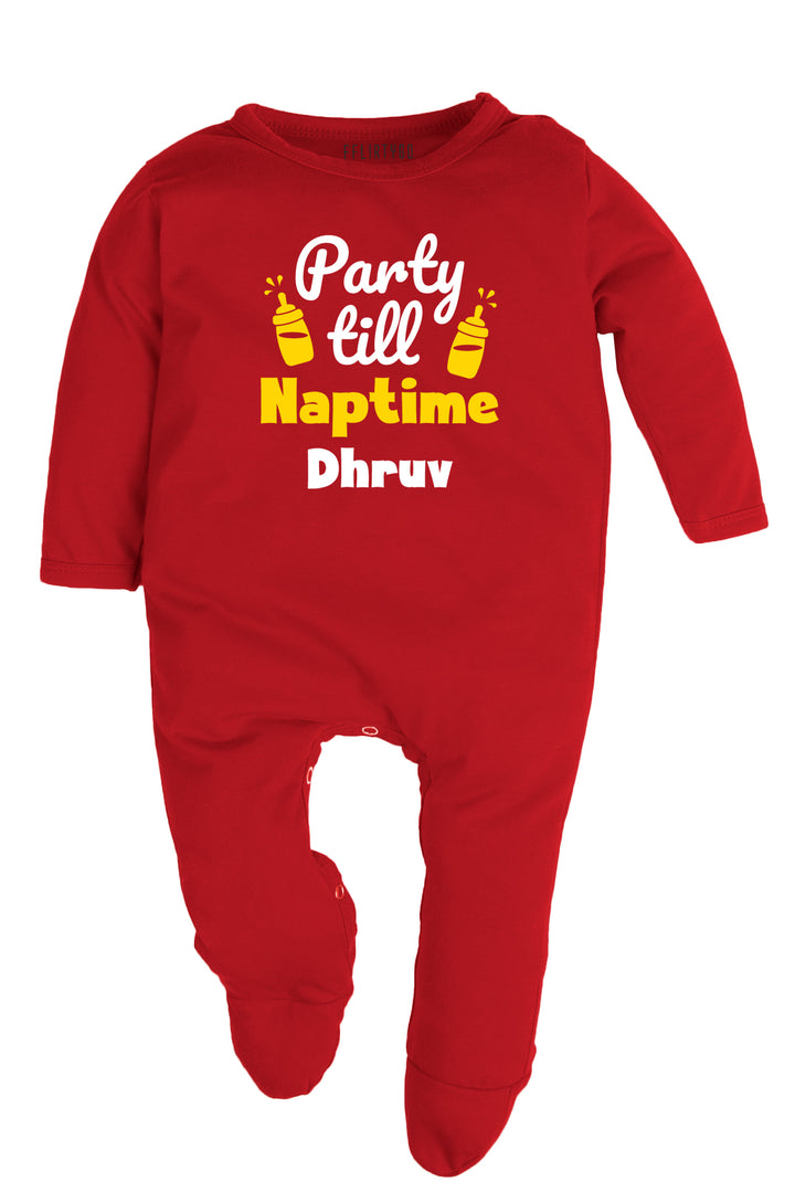 Party Till Nap Time Baby Romper | Onesies w/ Custom Name