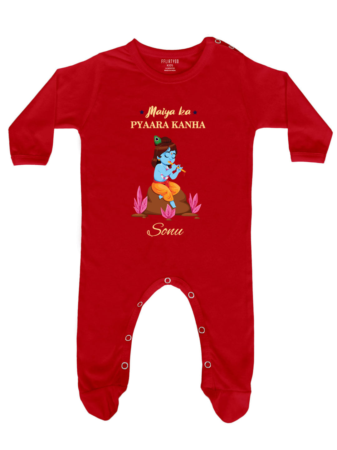 Maiya Ka Pyaara Kanha Baby Romper | Onesies w/ Custom Name