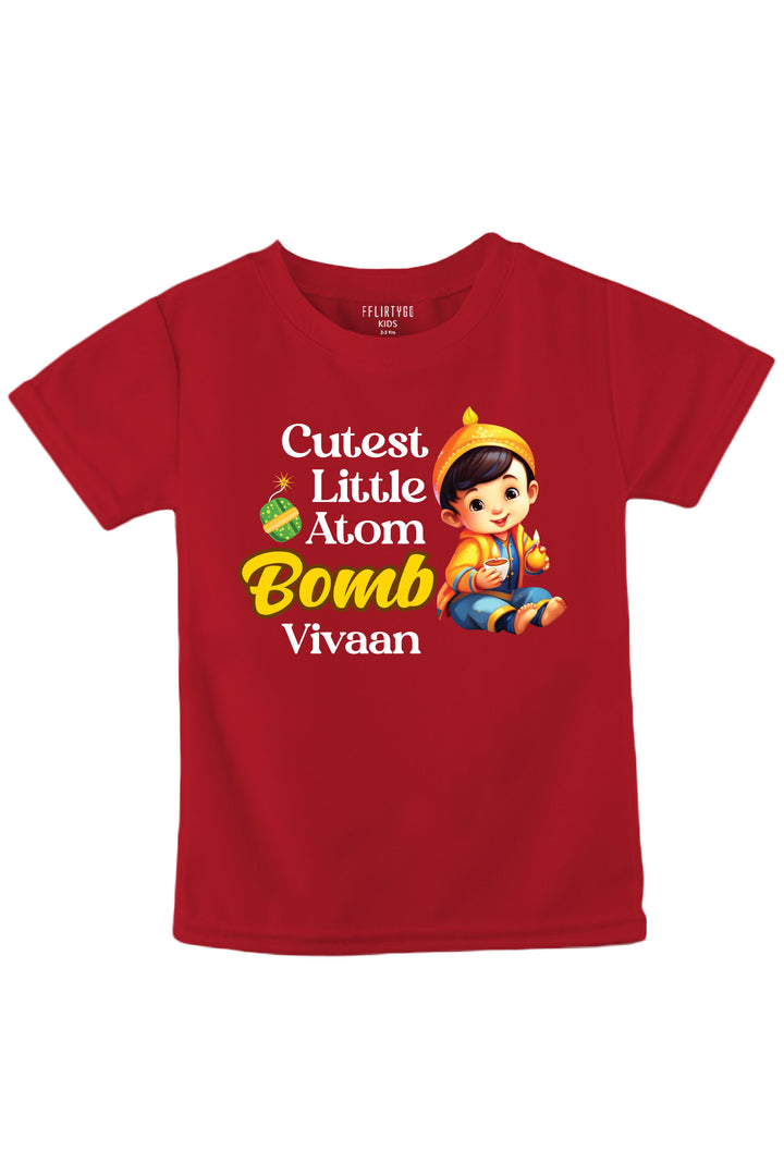 Cutest Little Atom Bomb Kids T Shirt w/ Custom Name