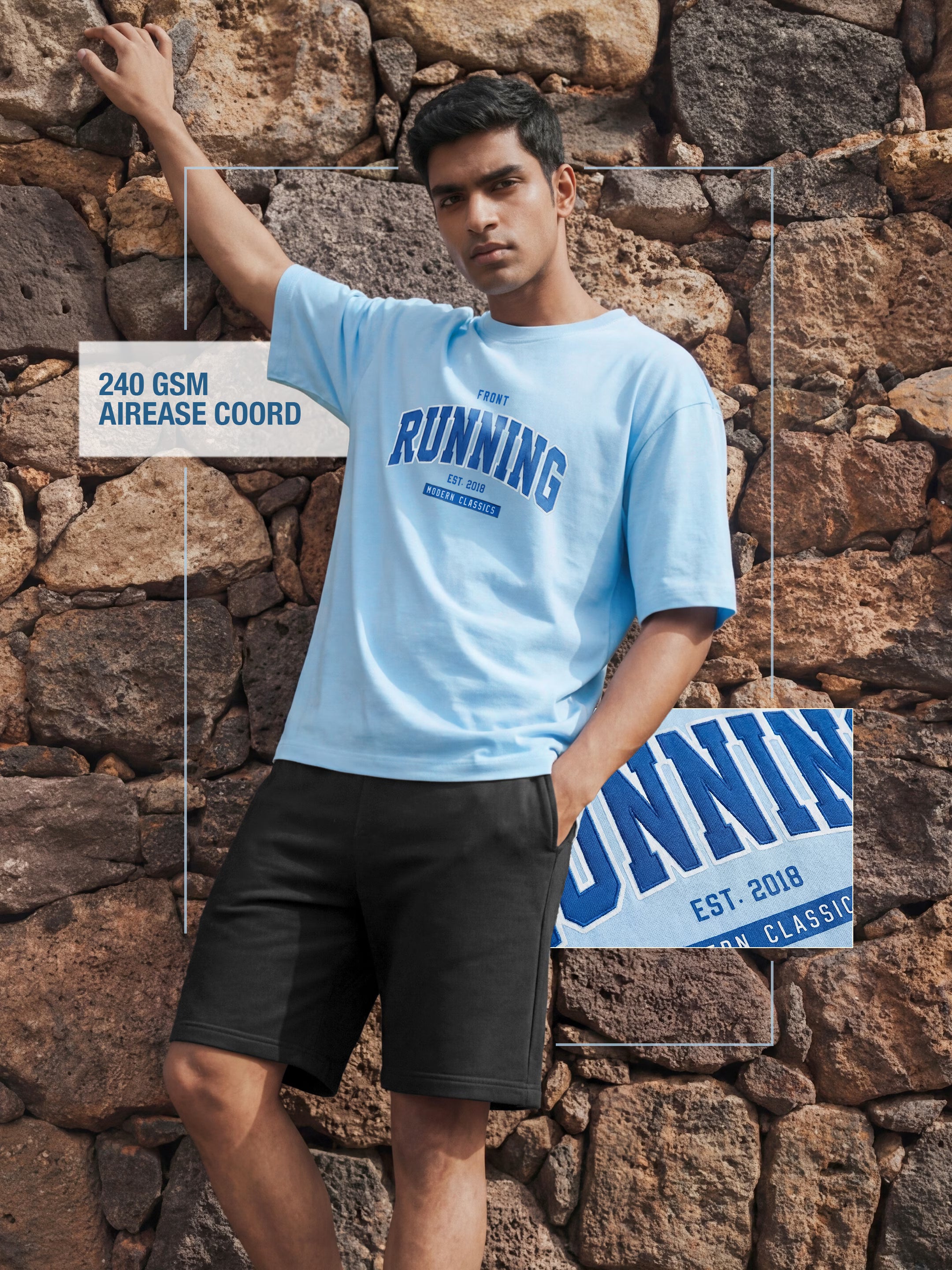Running Cotton Men's 240 GSM AirEase Summer Coords