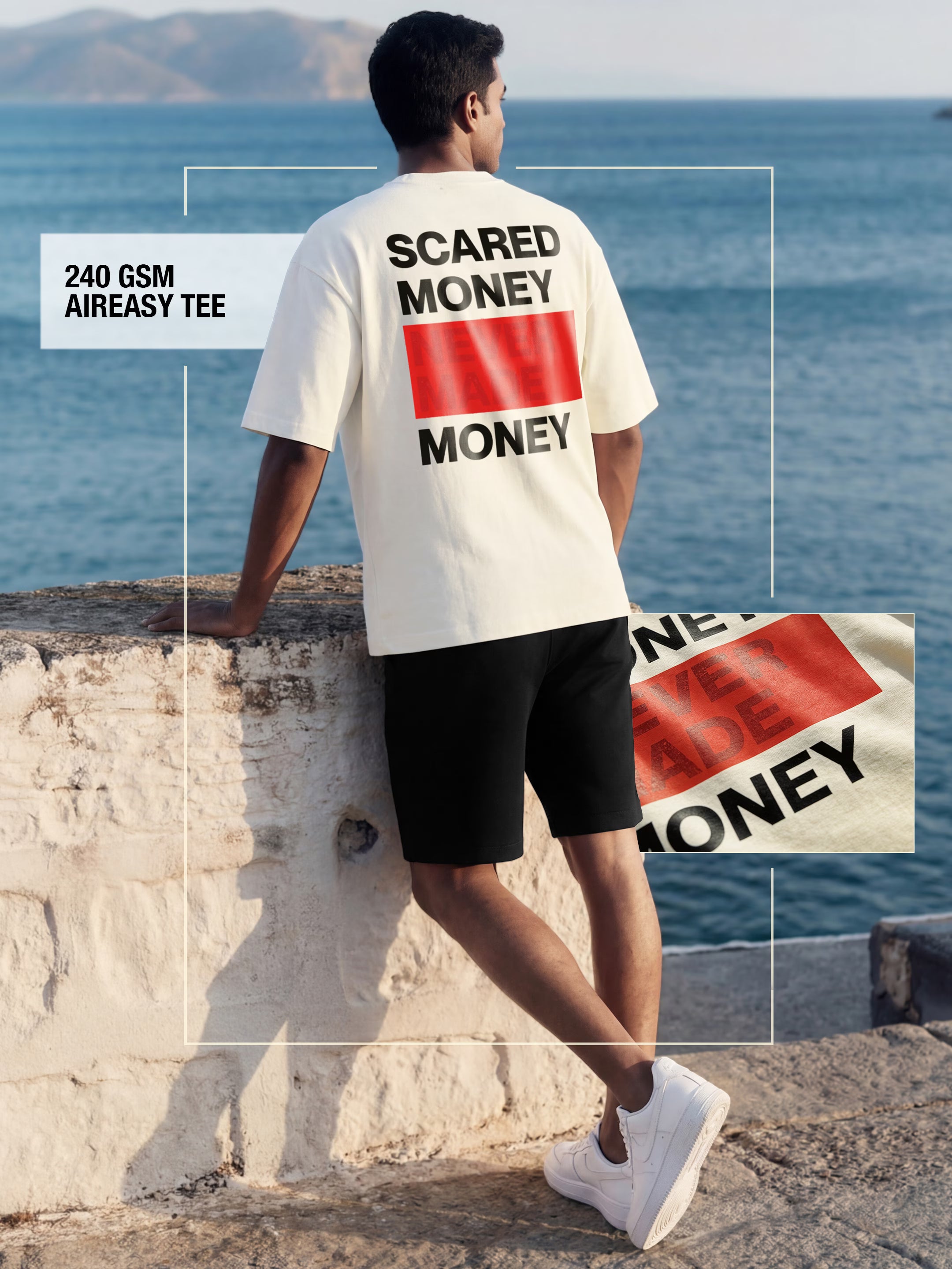 Scared Money Men's Oversized T-Shirt