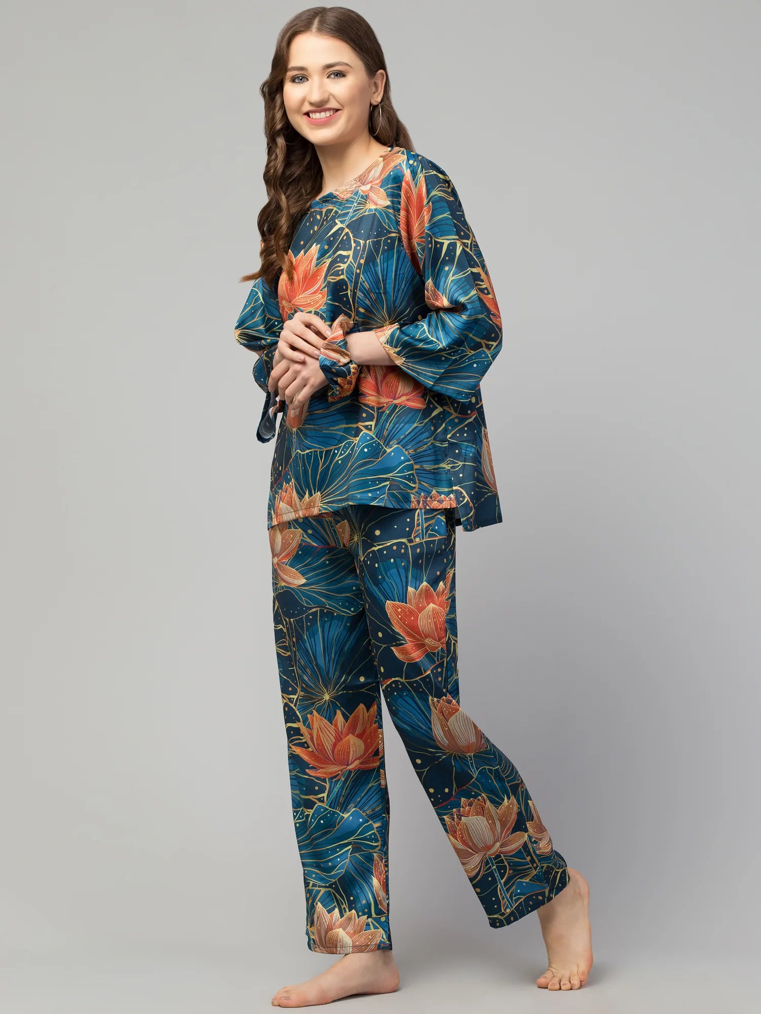 Serene Blooms Nightwear Set