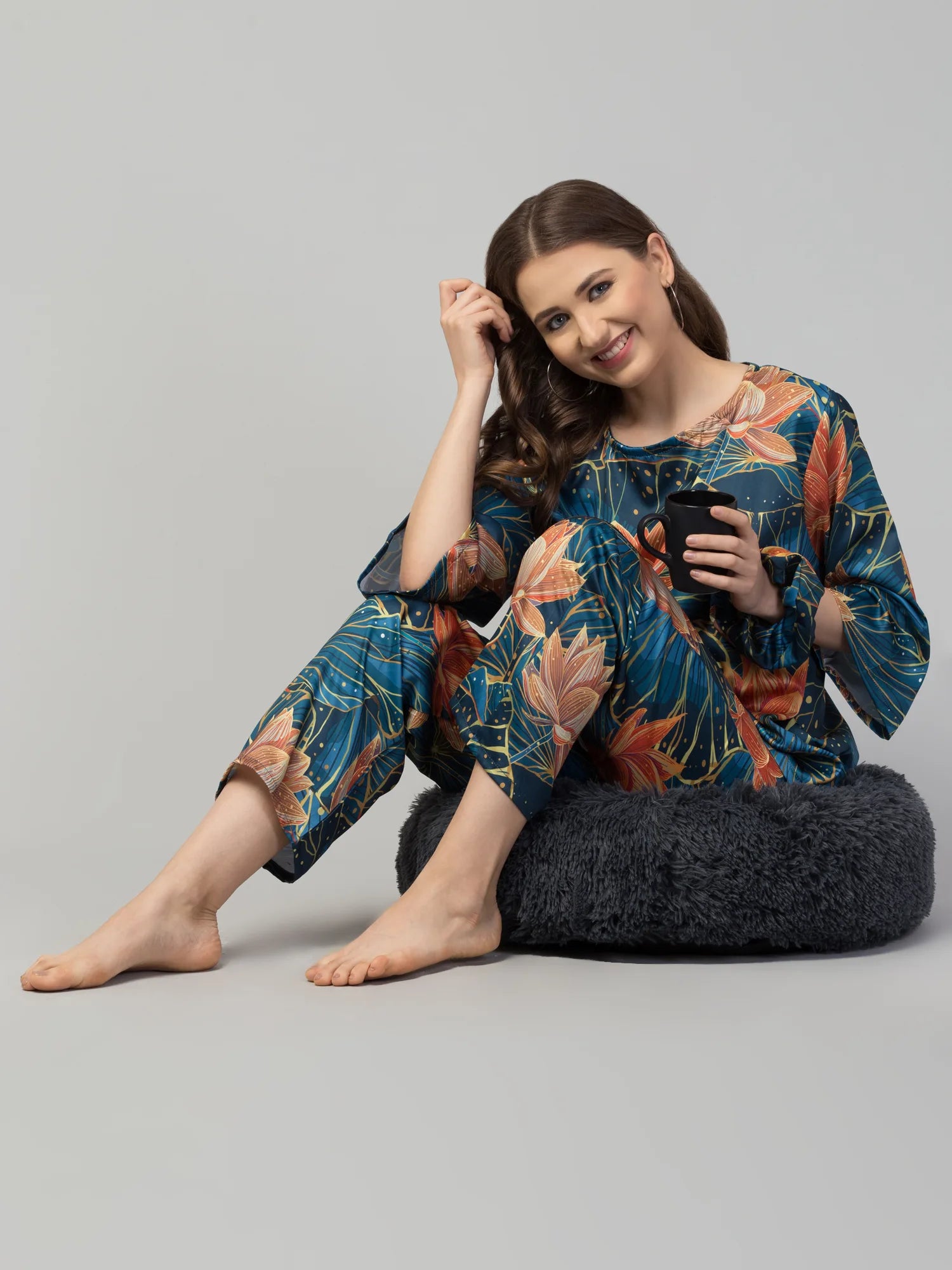 Serene Blooms Nightwear Set