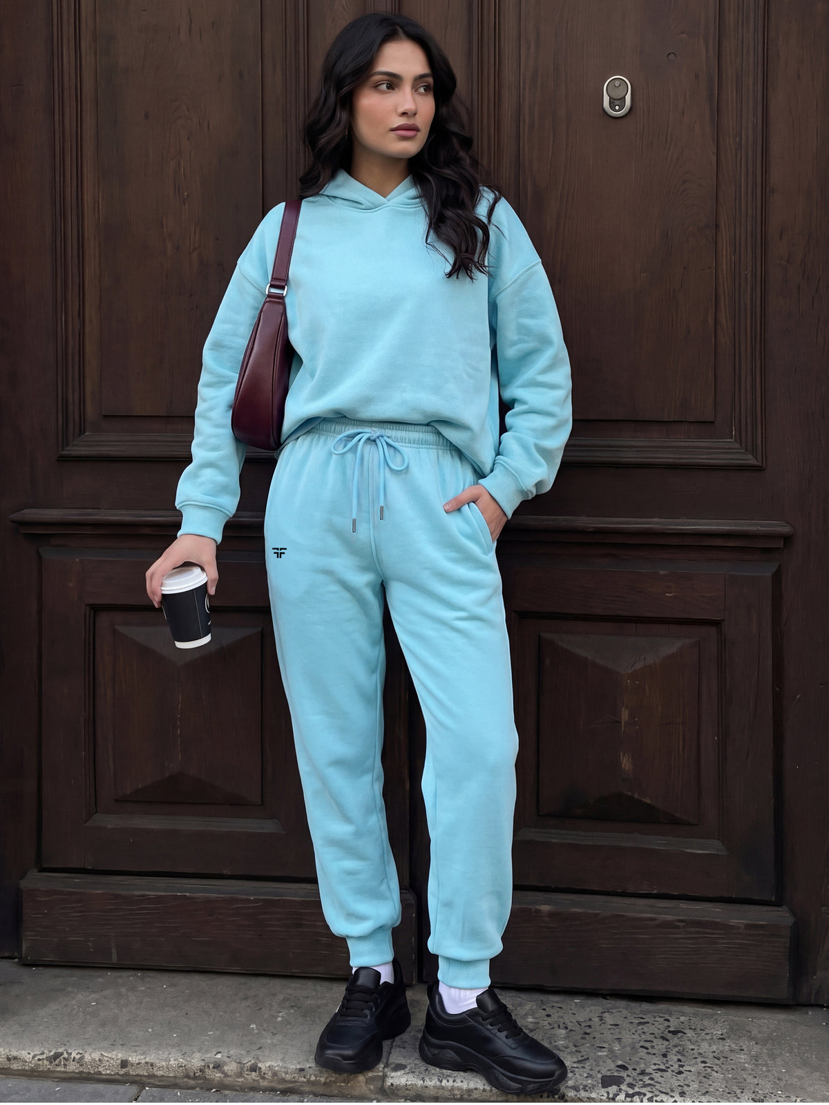 Turquoise Fleece Joggers