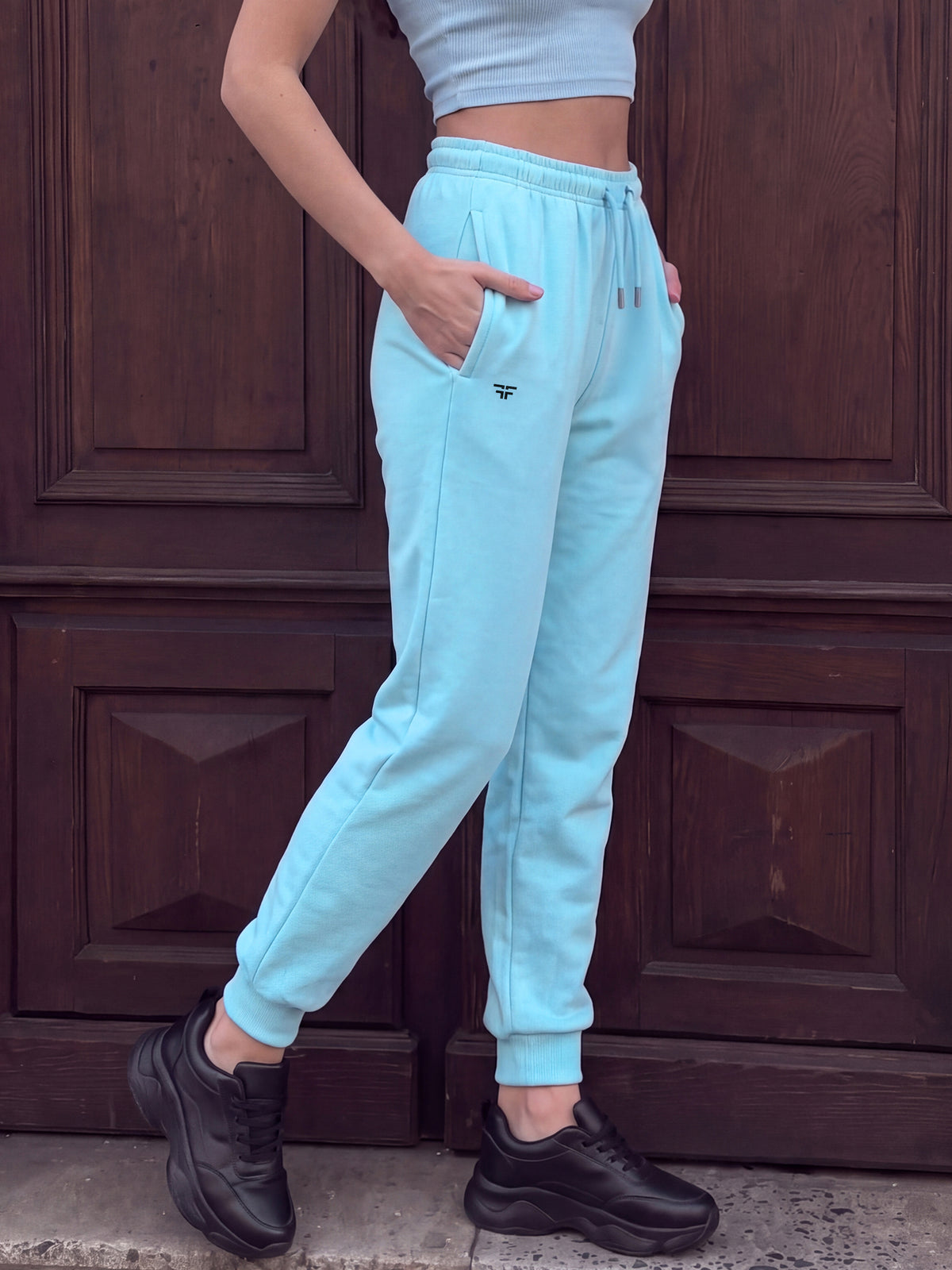 Turquoise Fleece Joggers