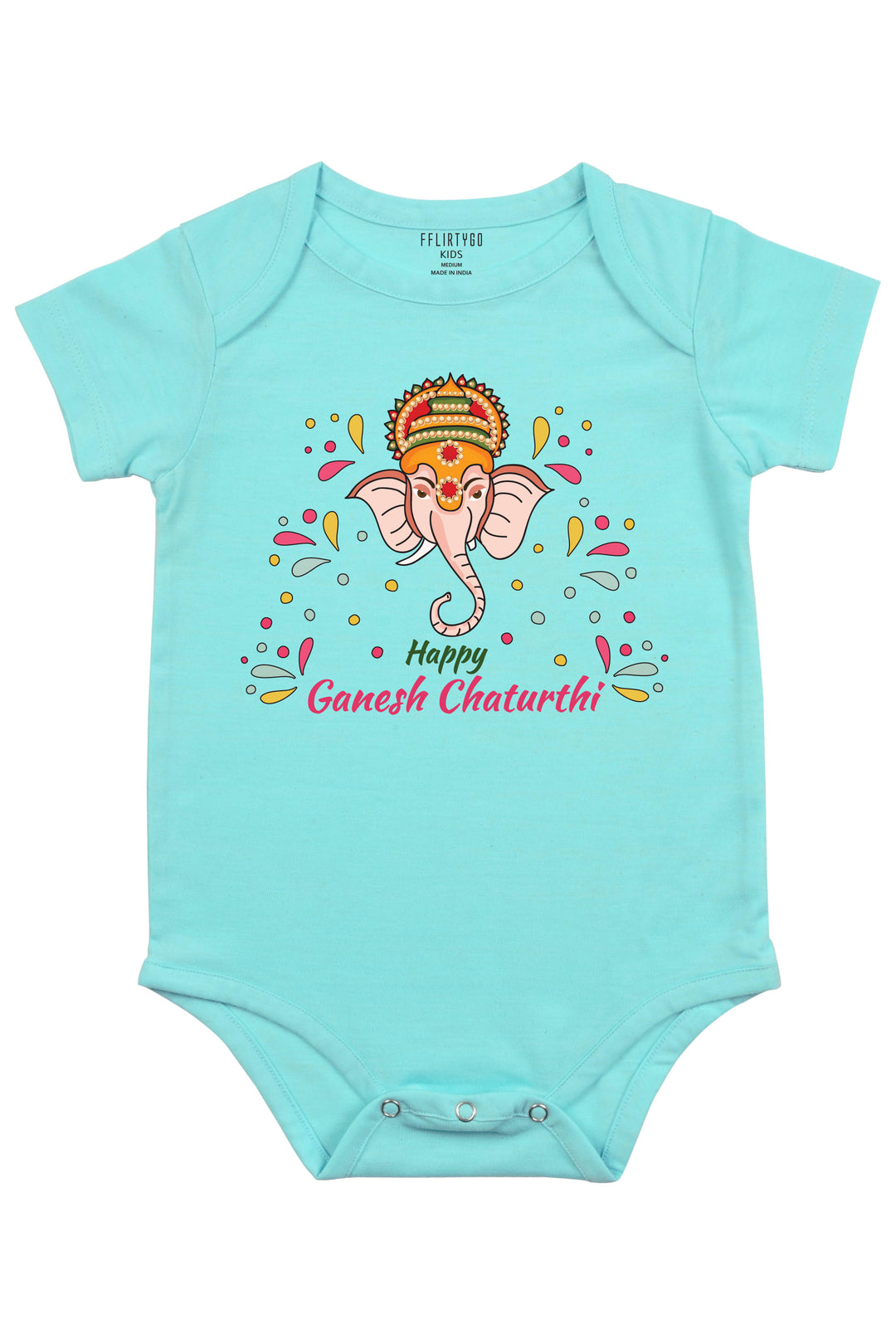 Happy Ganesh Chaturth Baby Romper | Onesies