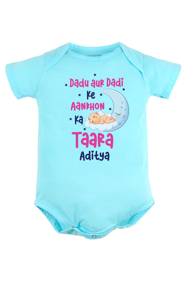 Dadu Aur Dadi Ki Aankhon Ka Taara Baby Romper | Onesies w/ Custom Name