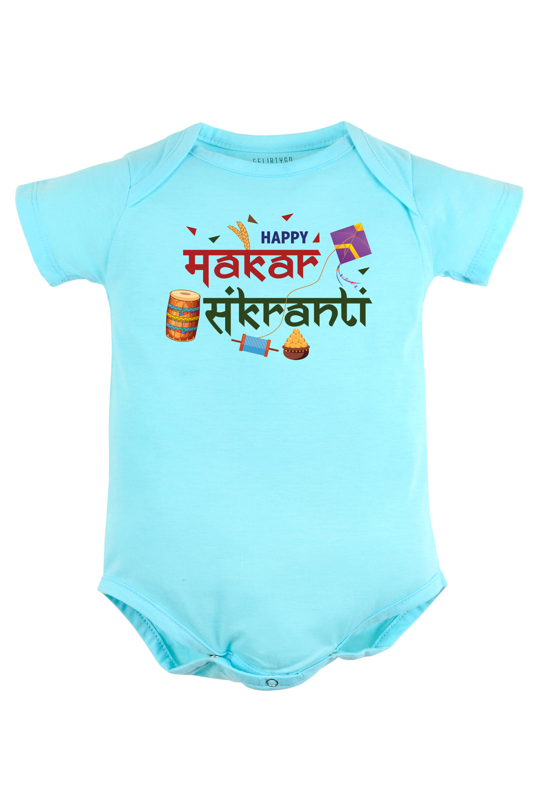 Happy Makar Sankranti Baby Romper | Onesies