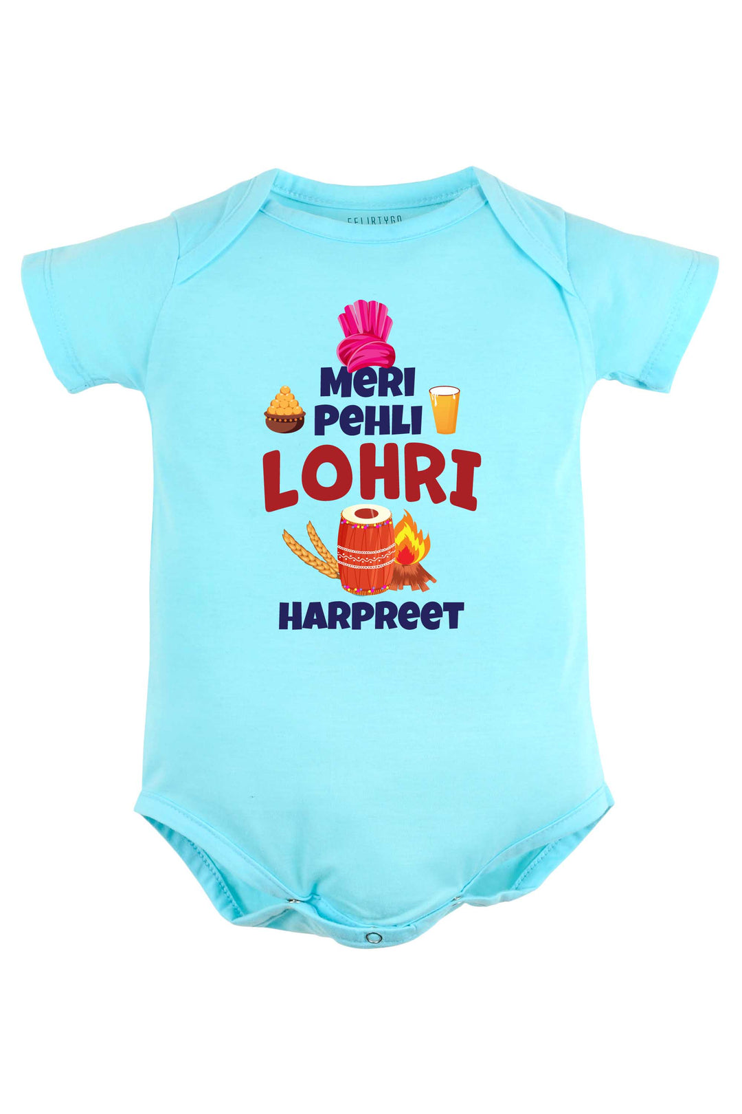 Meri Pehli Lohri Baby Romper | Onesies w/ Custom Name