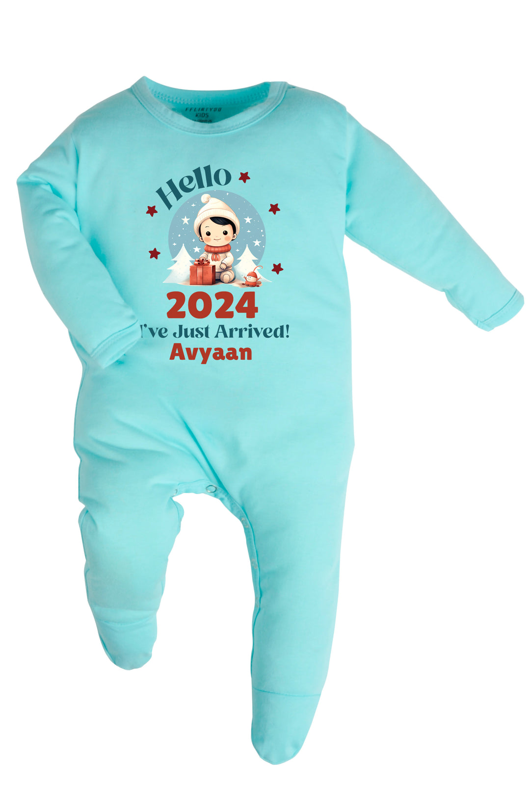 Hello 2024, I Have Just Arrived Baby Romper | Onesies w/ Custom Name