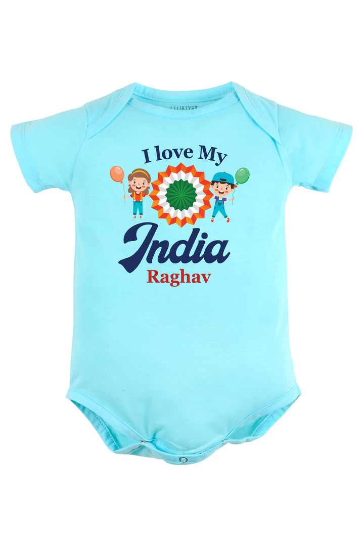 I Love My India Baby Romper | Onesies w/Custom Name