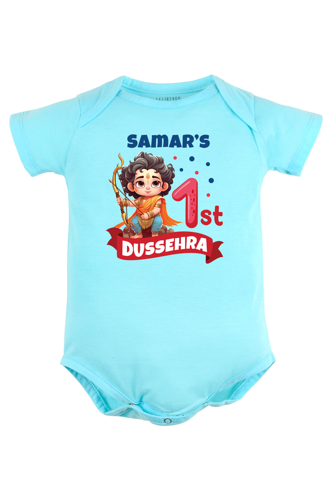 My 1st Dussehra Baby Romper | Onesies w/ Custom Name