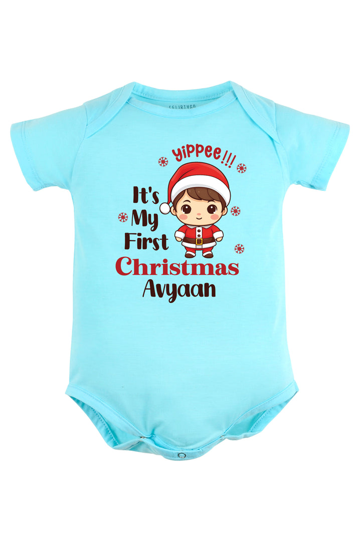 Yippee It's My First Christmas Baby Romper | Onesies w/ Custom Name