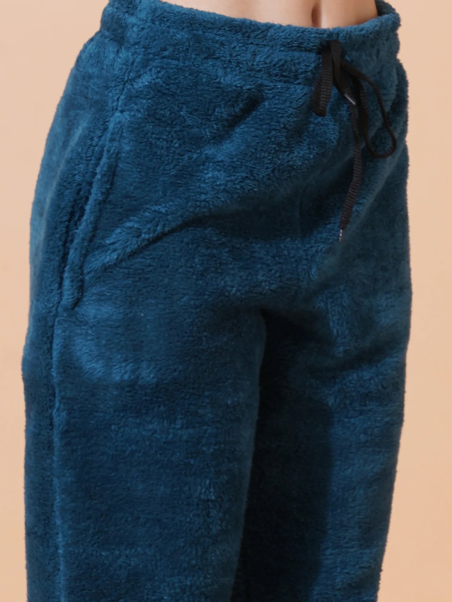 Teal Blue Teddy Winter-Wear Set