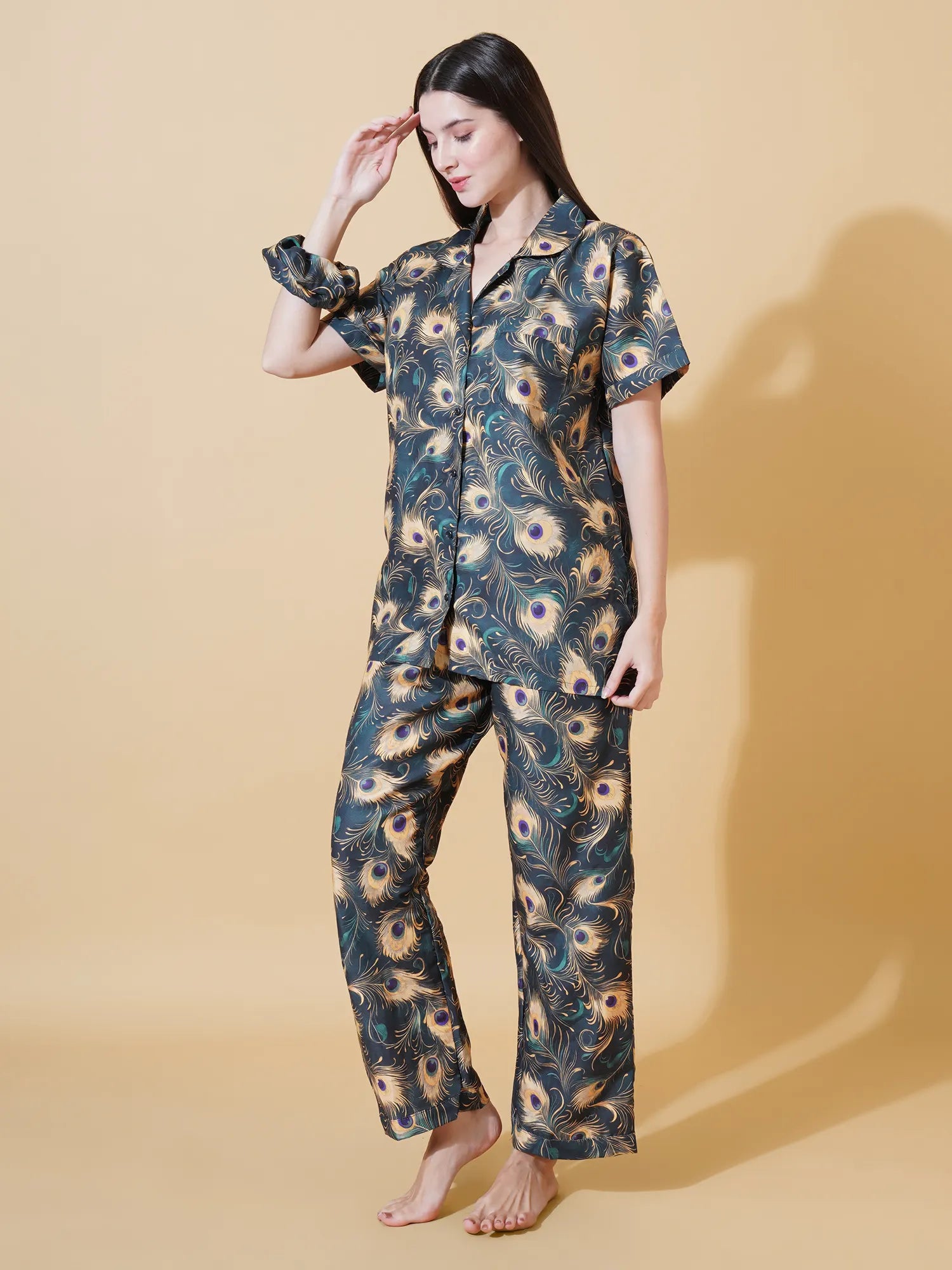 Twilight Peacock Pyjama Set