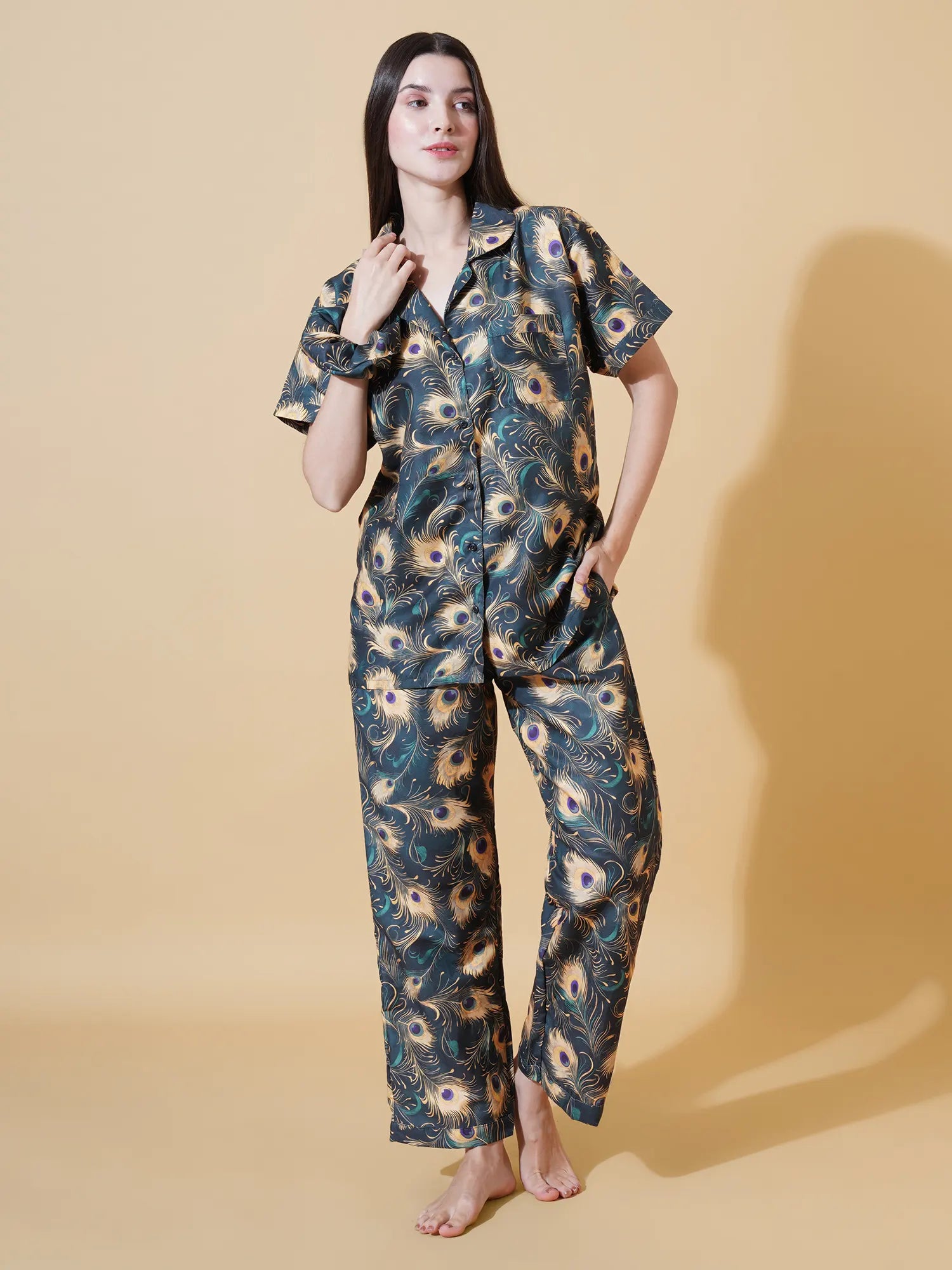 Twilight Peacock Pyjama Set