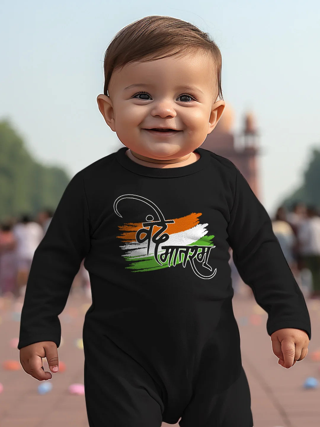 Vande Matram (Hindi) Baby Romper | Onesies
