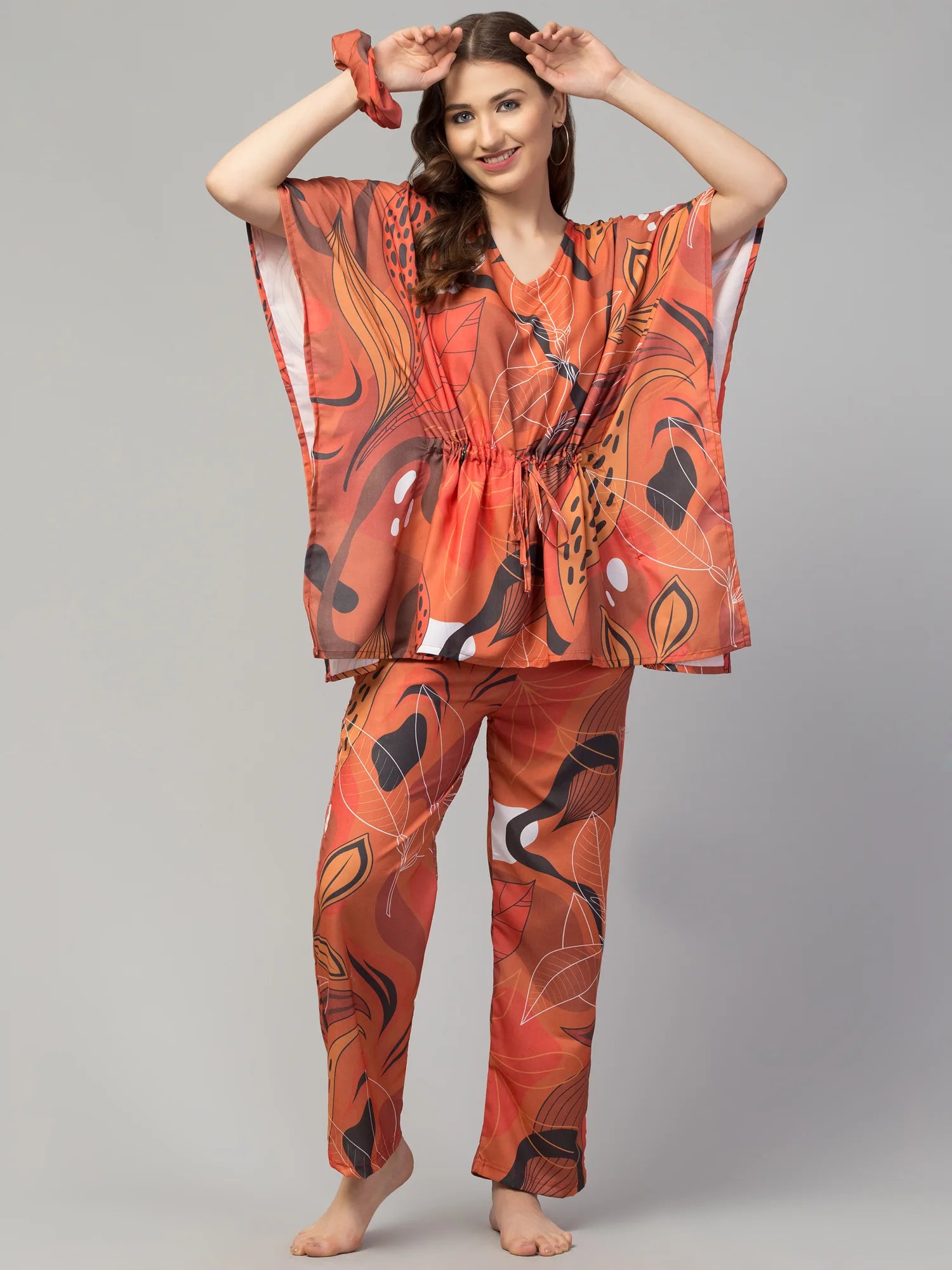 Vibrant Eden Kaftan Set