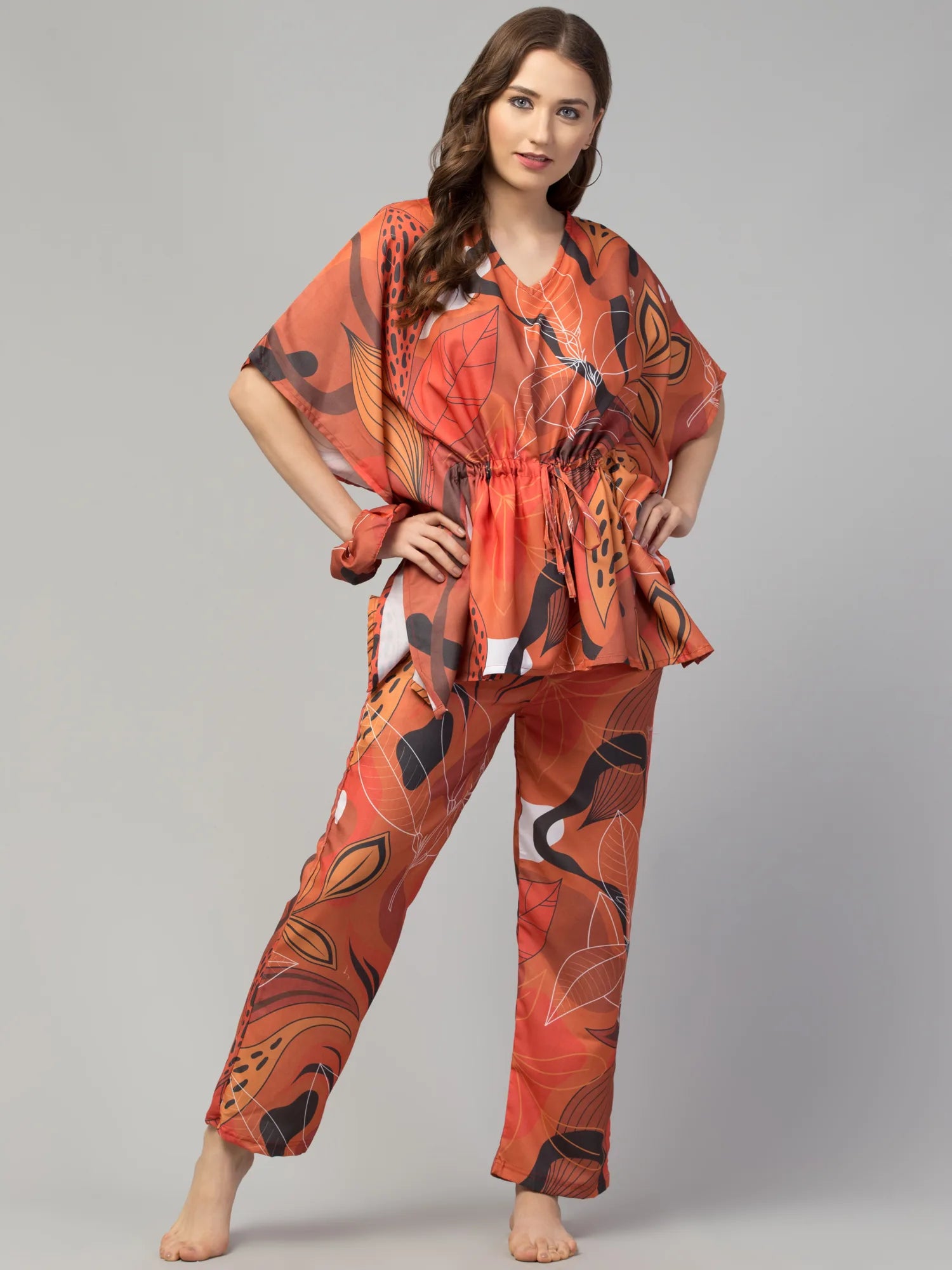 Vibrant Eden Kaftan Set