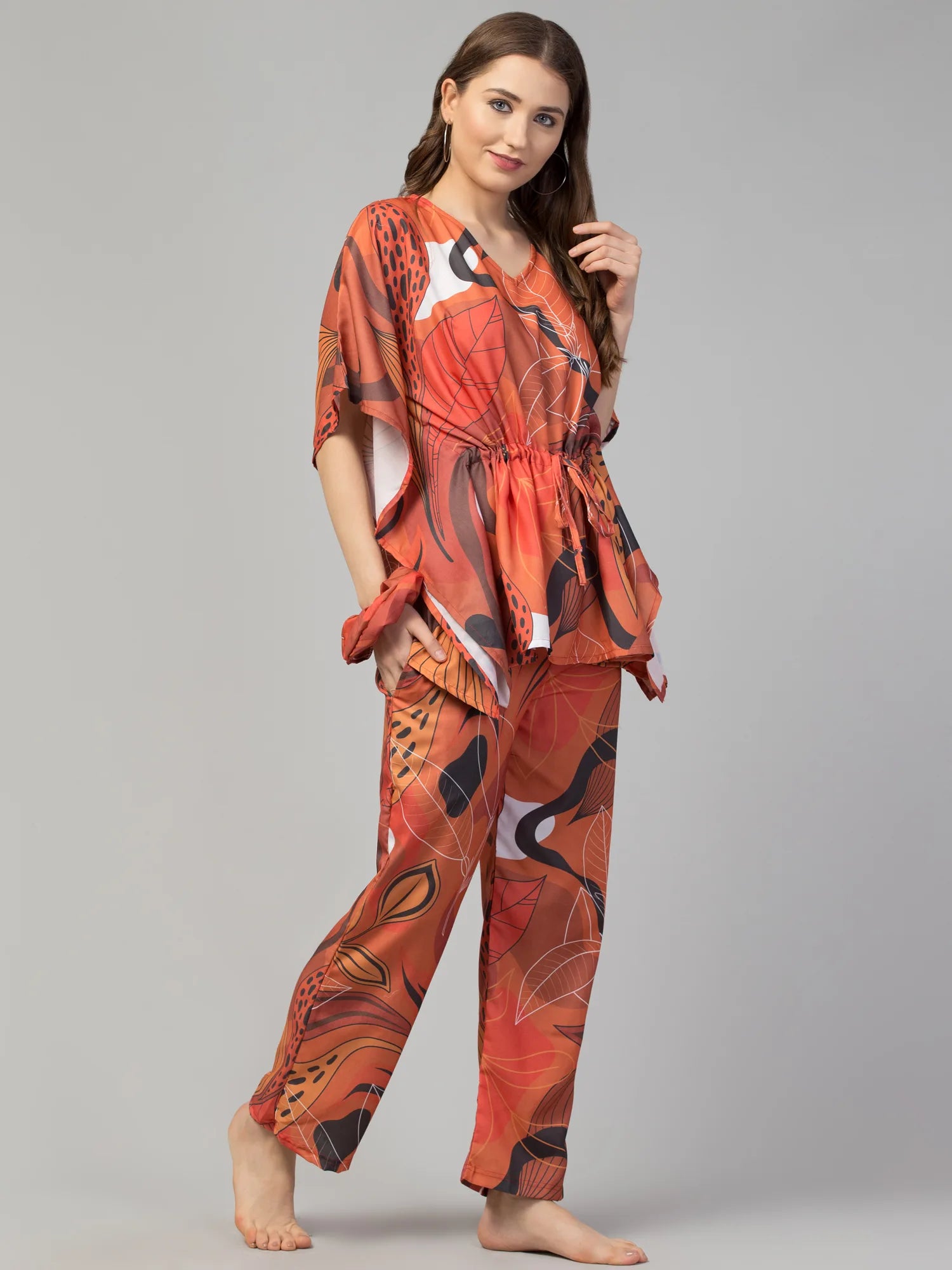 Vibrant Eden Kaftan Set