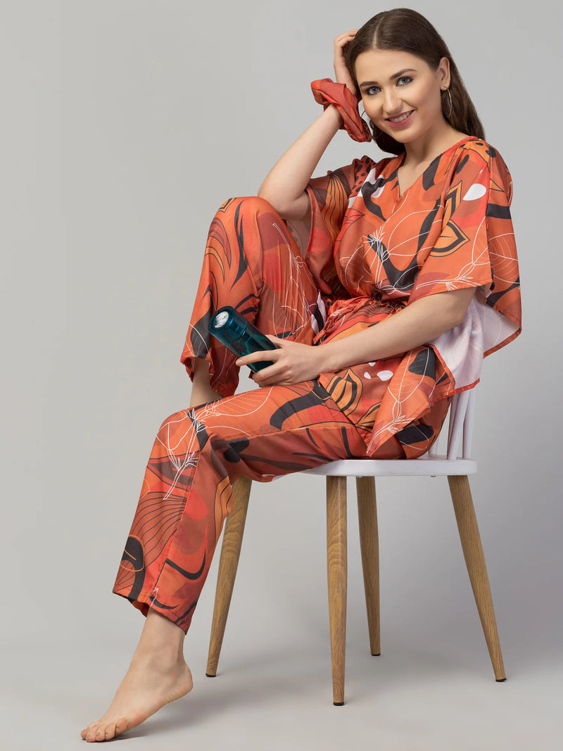 Vibrant Eden Kaftan Set