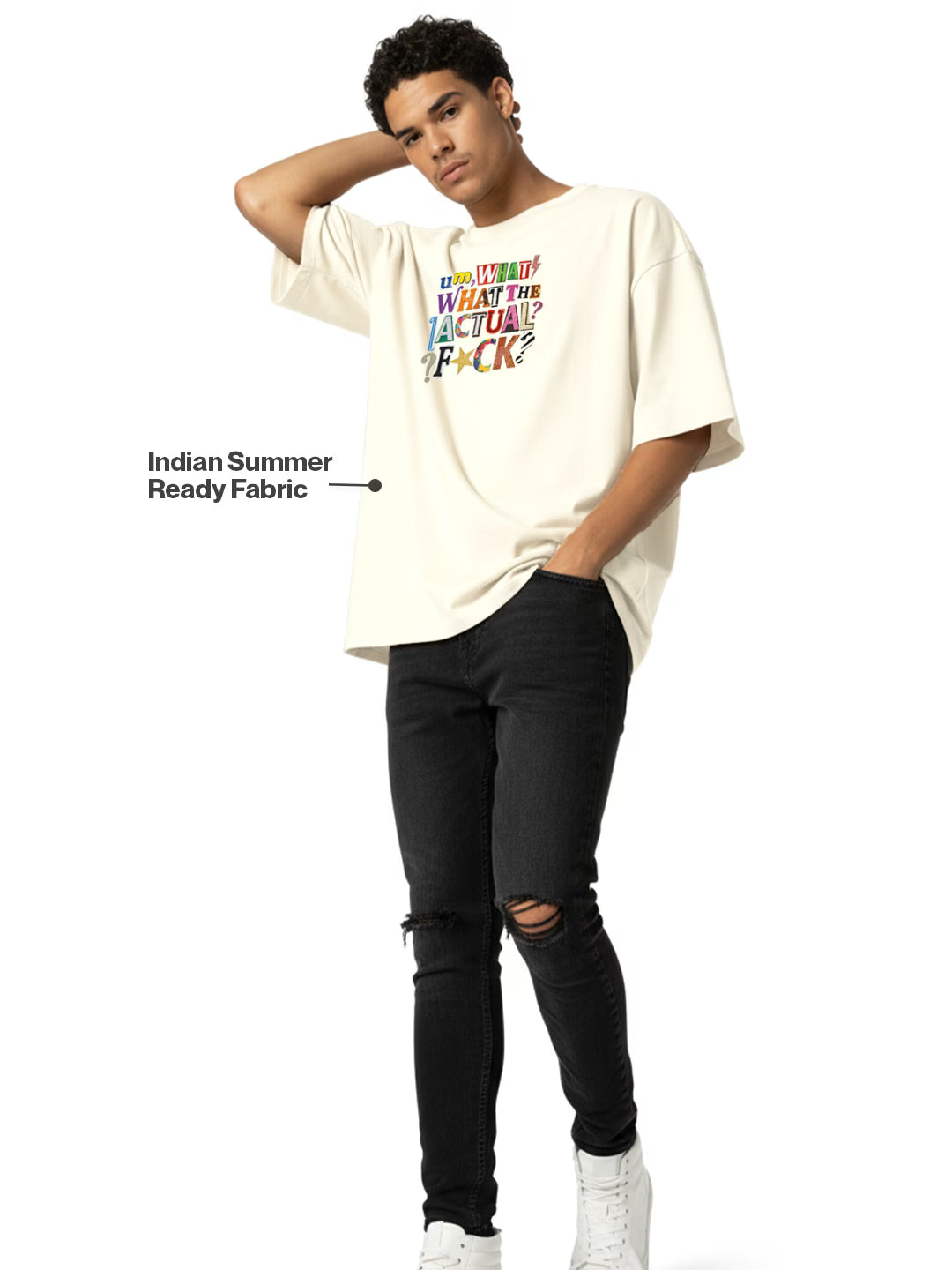 What The Actual F*ck Men's Oversized T-Shirt