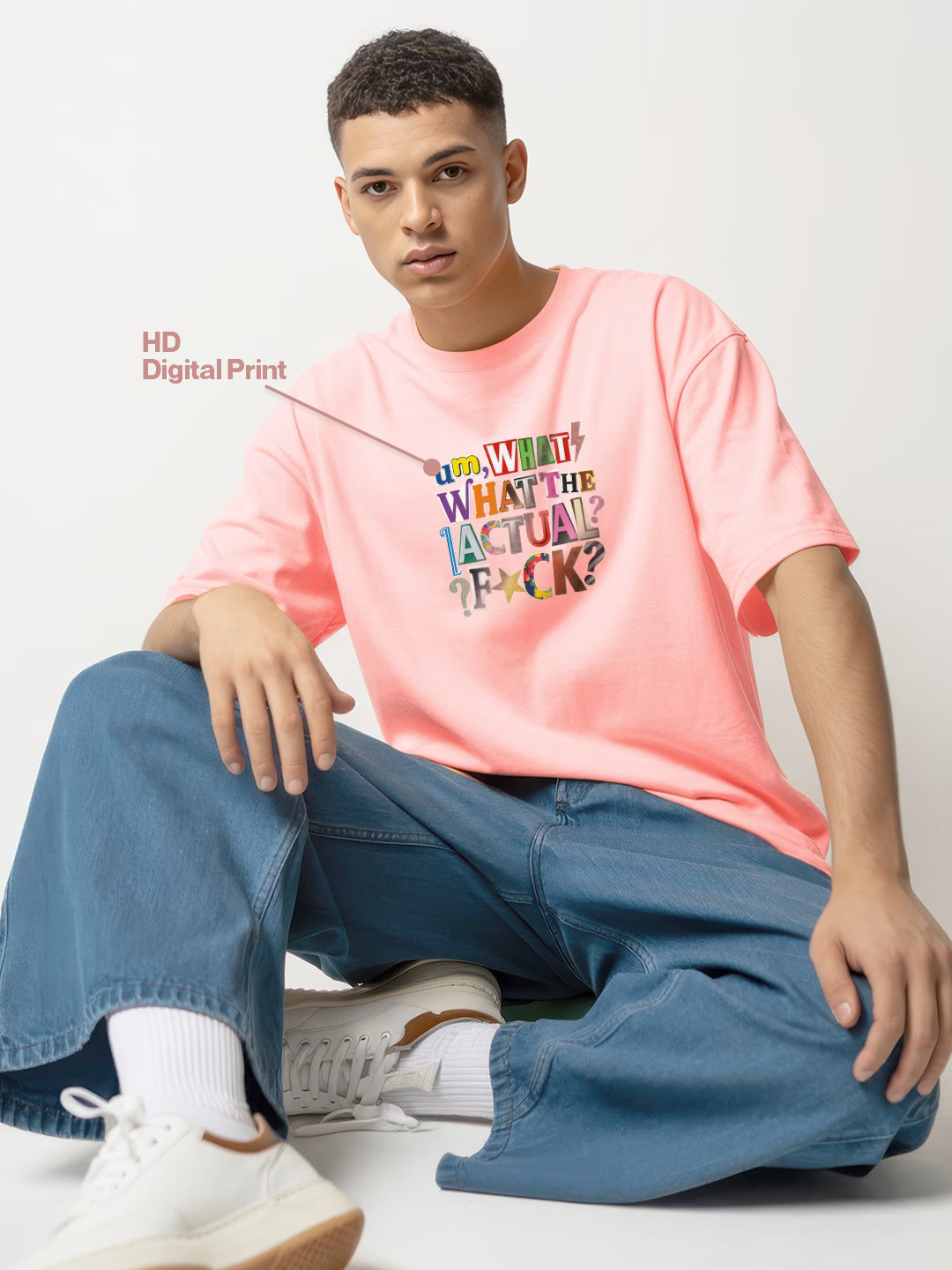 What The Actual F*ck Men's Oversized T-Shirt