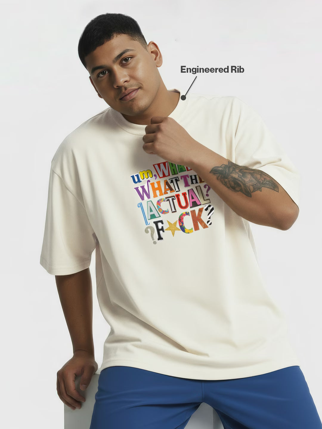 What The Actual F*ck Men's Oversized T-Shirt
