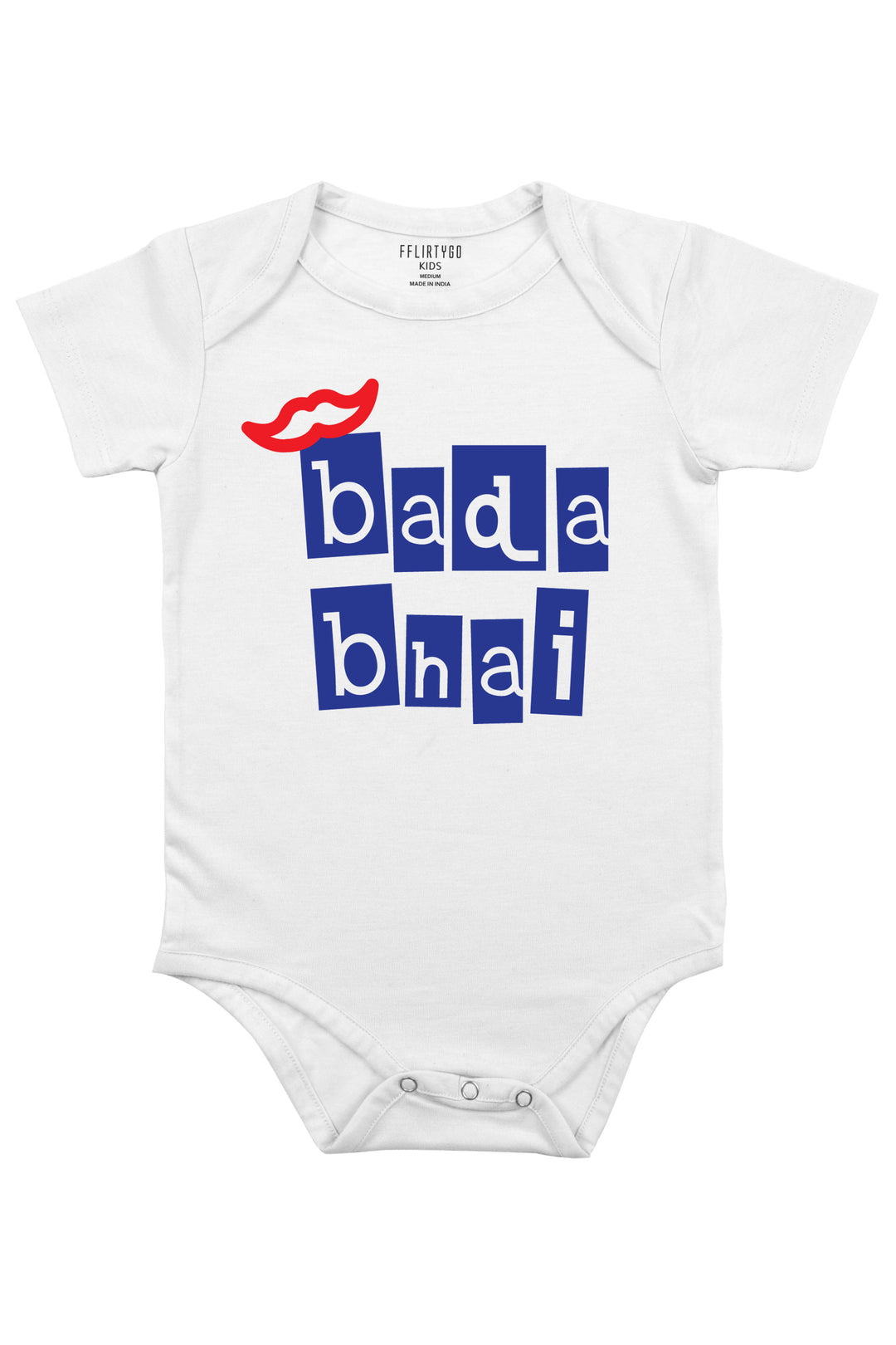 Bada Bhai in Box Design Baby Romper | Onesies