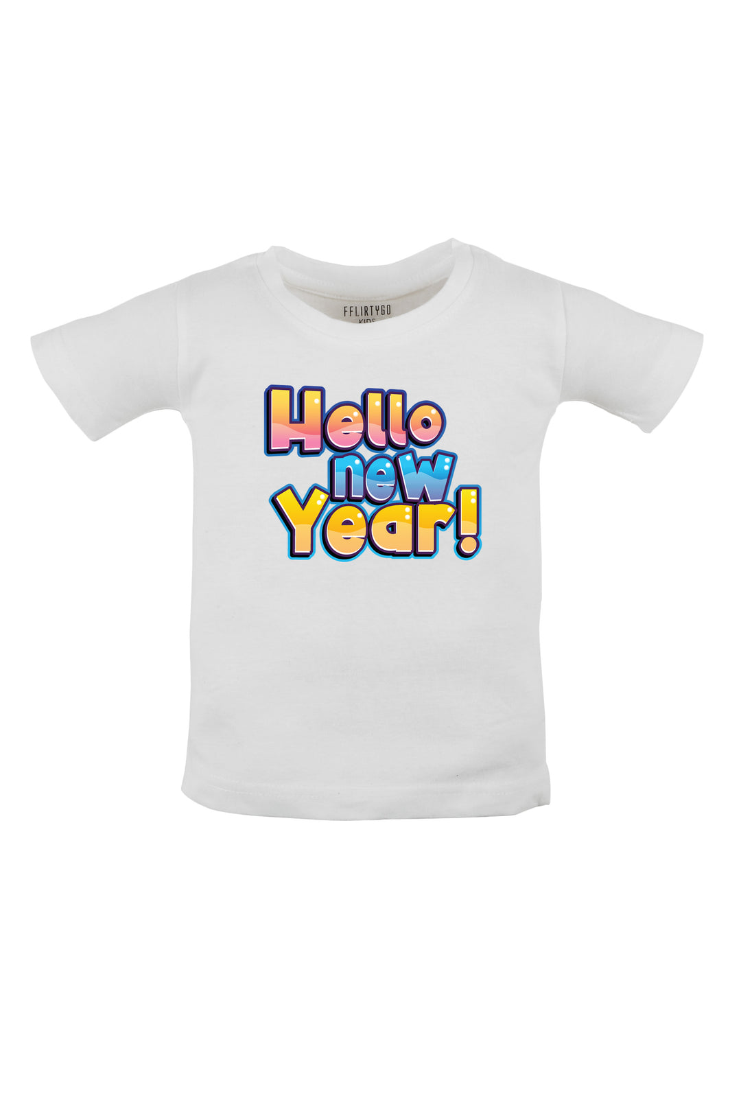 Happy New Year Multicolor Kids T Shirt