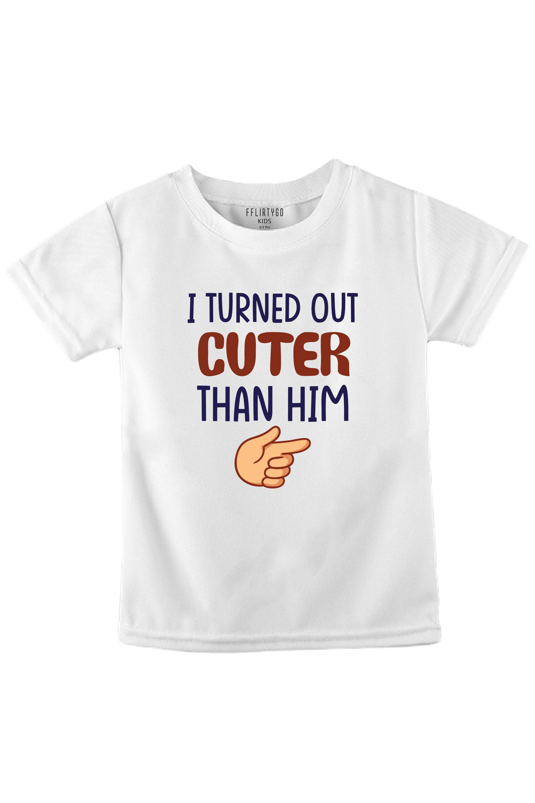 I Turned Out Cuter Than Him KIDS T SHIRT