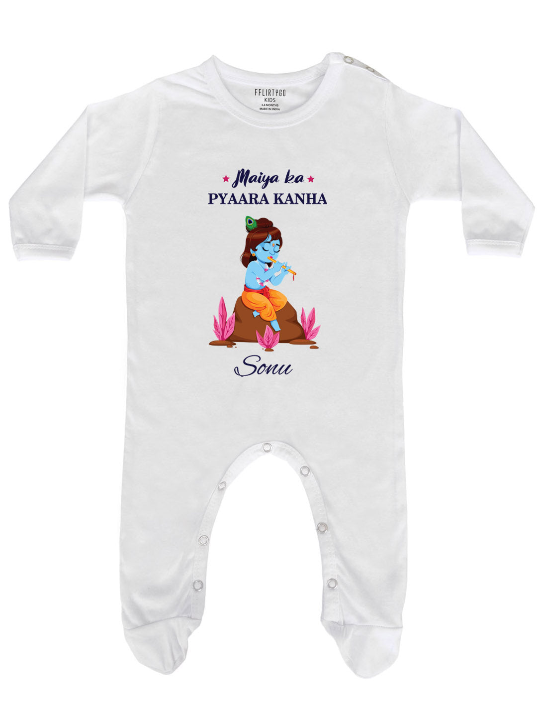 Maiya Ka Pyaara Kanha Baby Romper | Onesies w/ Custom Name
