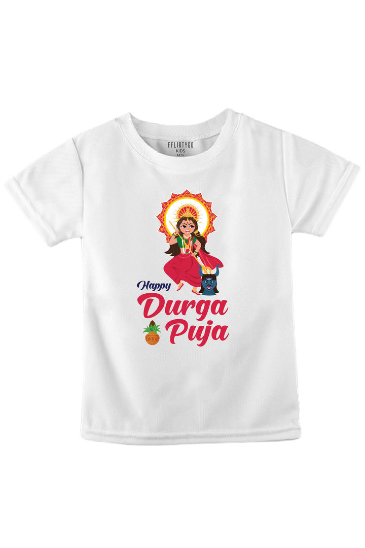 Happy Durga Puja Kids T Shirt