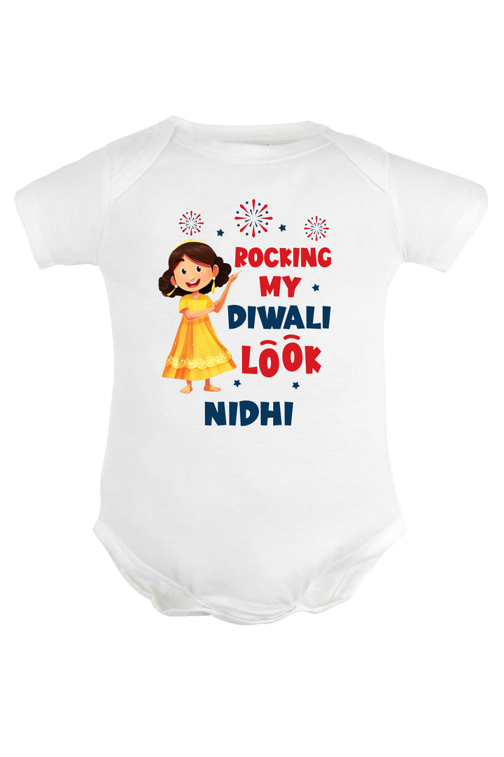 Rocking My Diwali Look Baby Romper | Onesies w/ Custom Name
