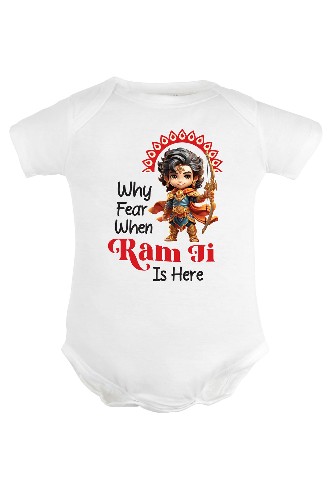 Why Fear When Ram ji Is Here Baby Romper | Onesies