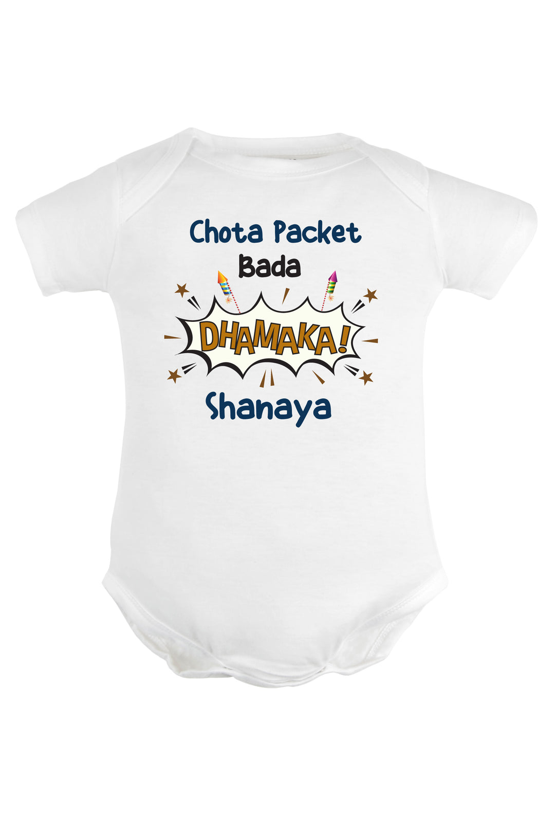 Chota Packet Bada Dhamaka! Baby Romper | Onesies w/ Custom Name