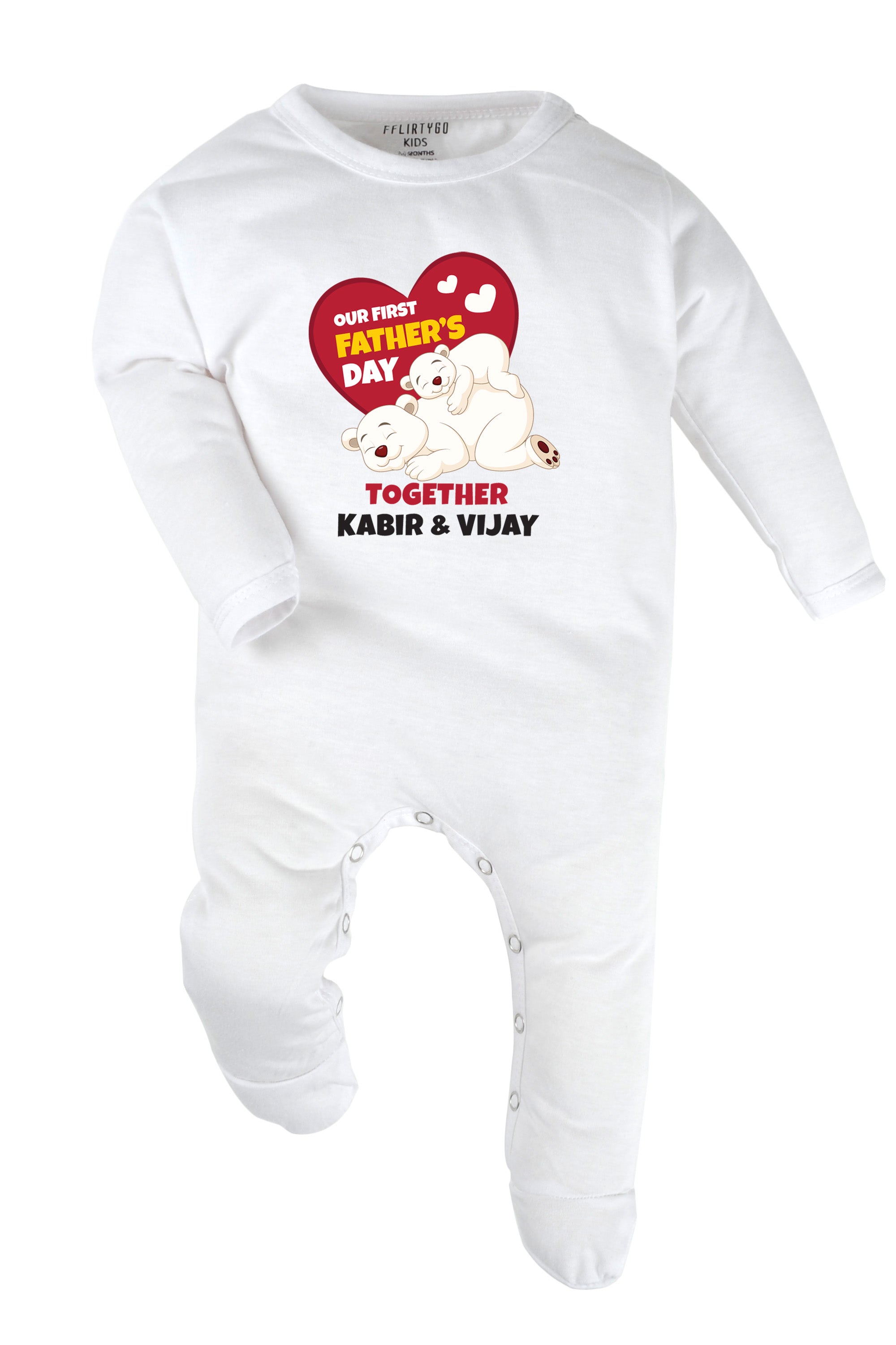 Our First Father's Day Together Baby Romper | Onesies w/ Custom Name