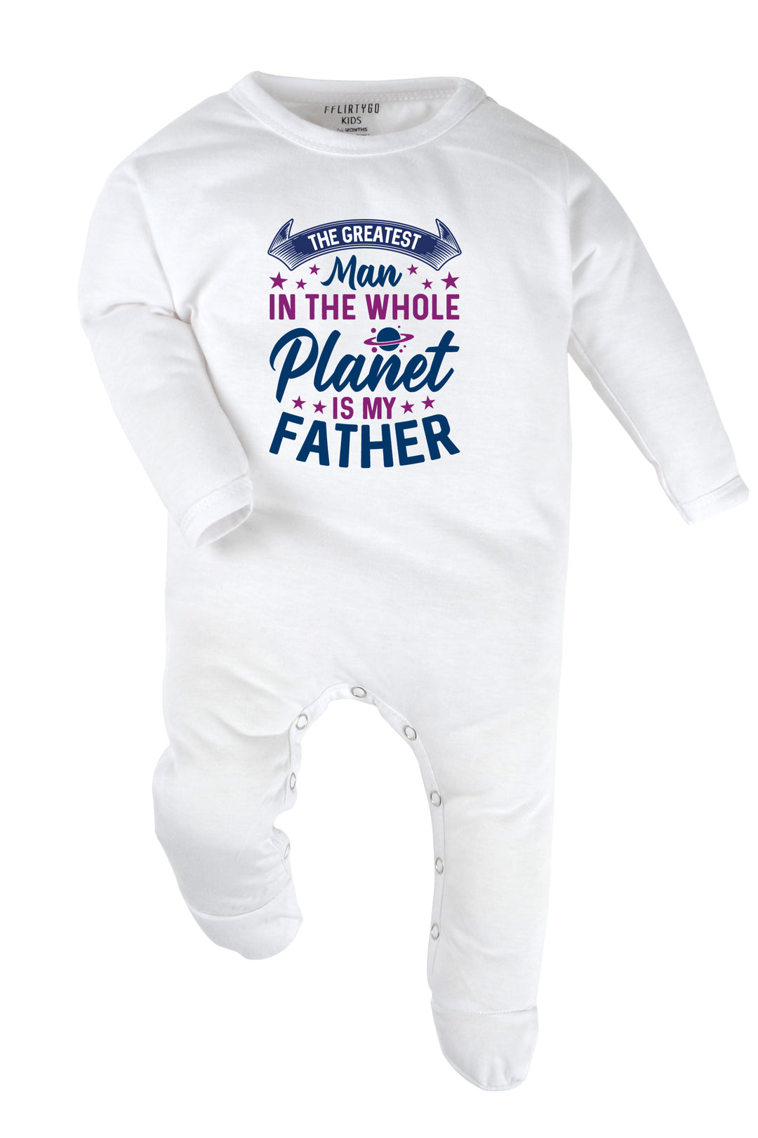 The Greatest Man In The Whole Planet Is My Father Baby Romper | Onesies