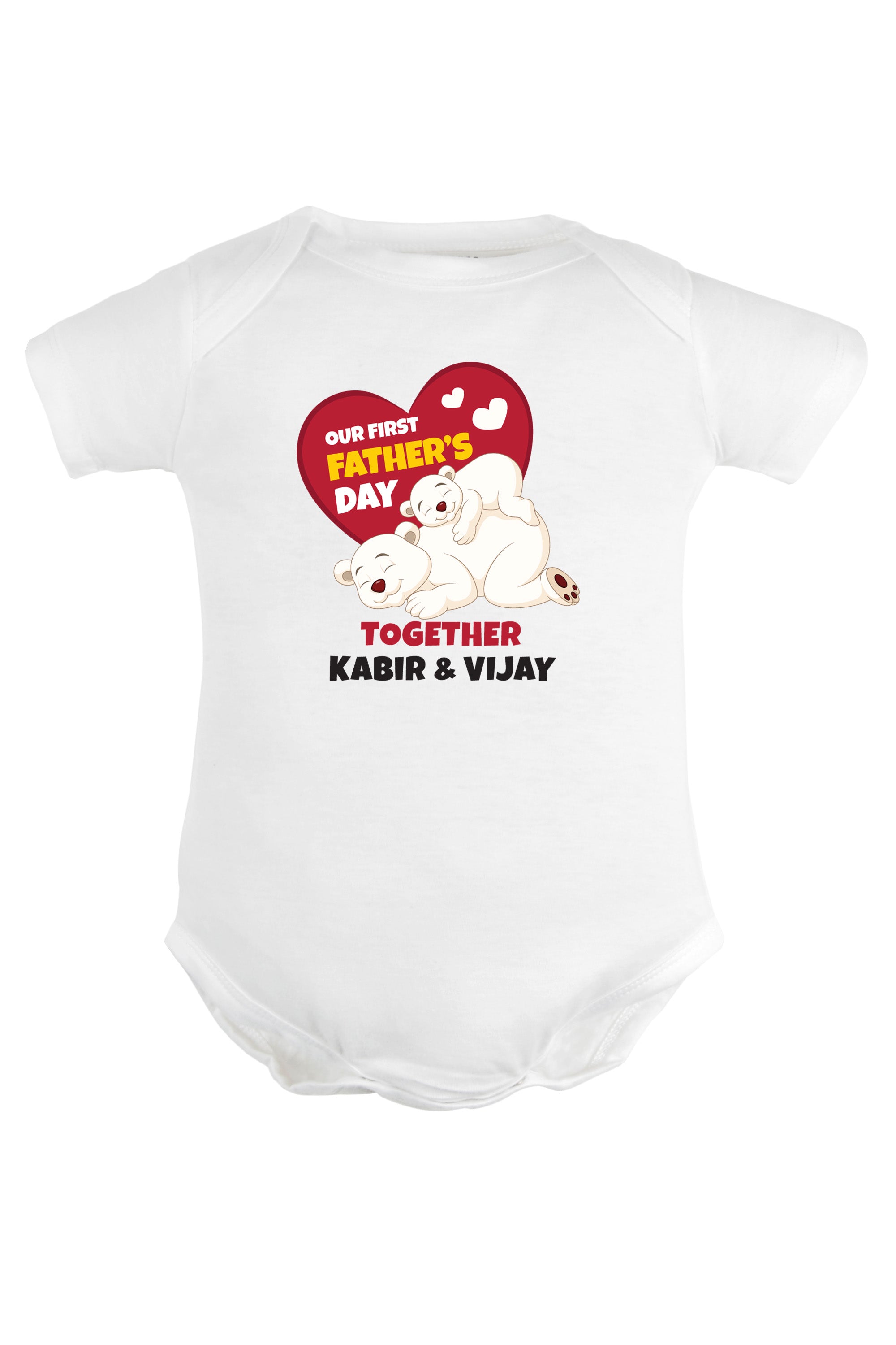Our First Father's Day Together Baby Romper | Onesies w/ Custom Name