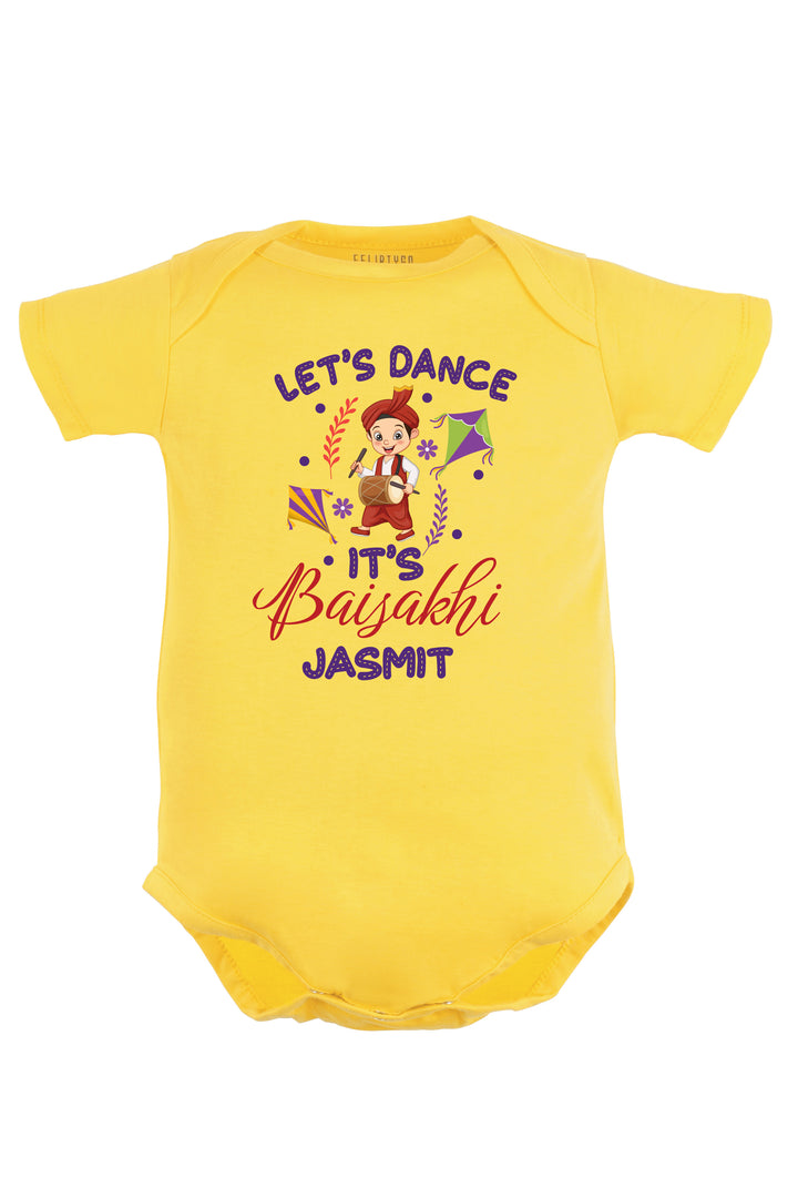 Let's Dance It's Baisakhi Baby Romper | Onesies w/ Custom Name