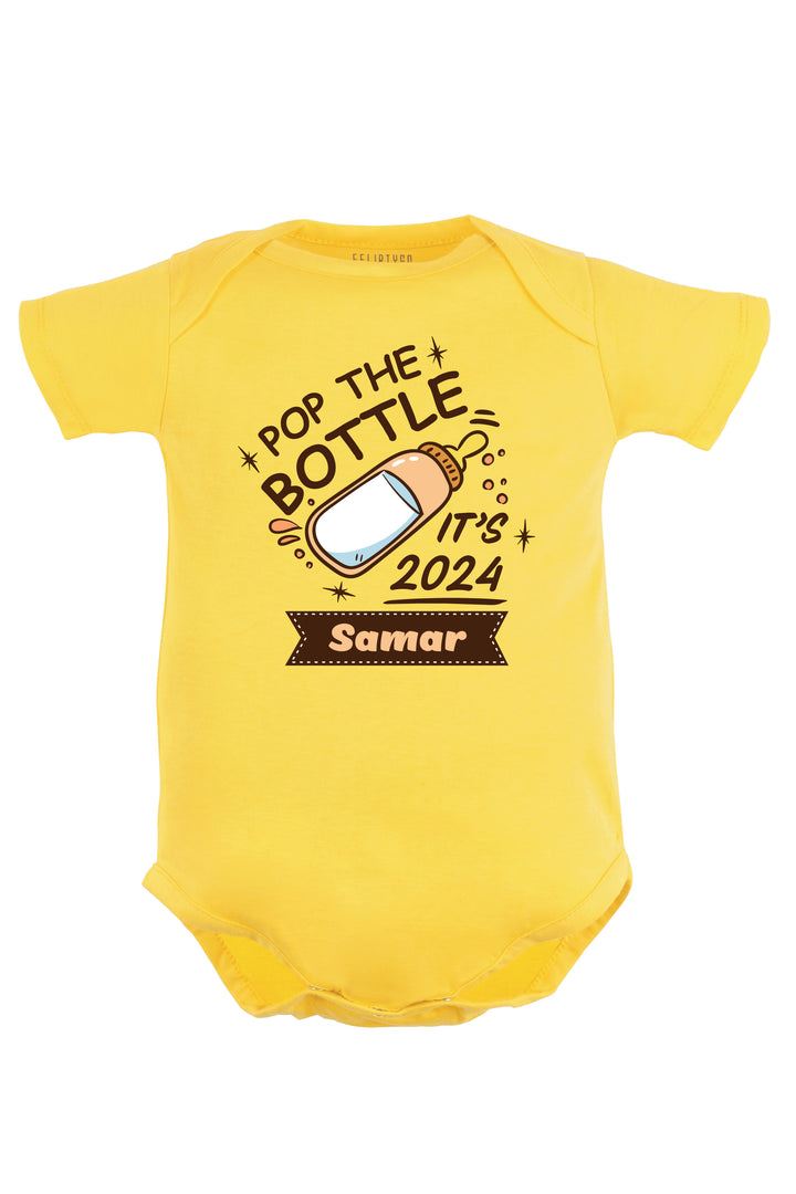 Pop The Bottles It Is 2024 Baby Romper | Onesies w/ Custom Name