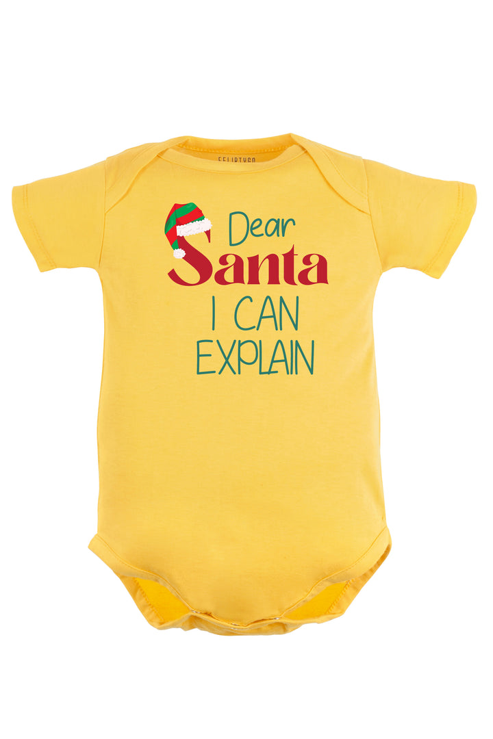 Dear Santa I Can Explain Baby Romper | Onesies